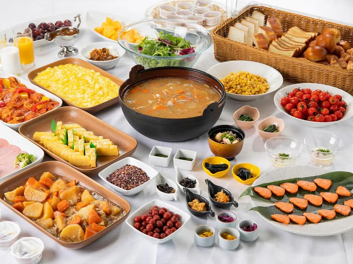 Breakfast in Tenza Hotel at Sendai Station