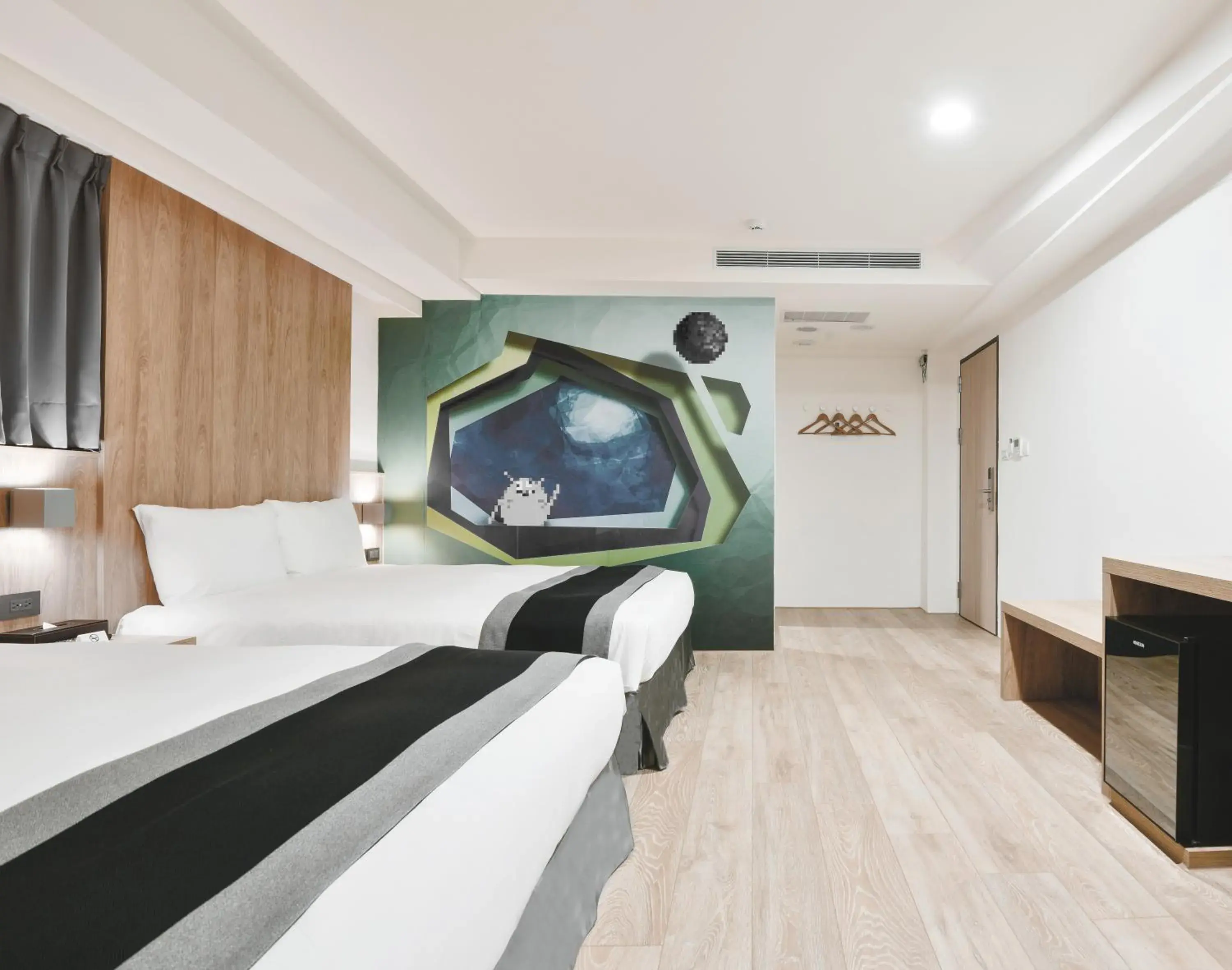 View (from property/room), Bed in Trans Inn View (from property/room), Bed in Trans Inn