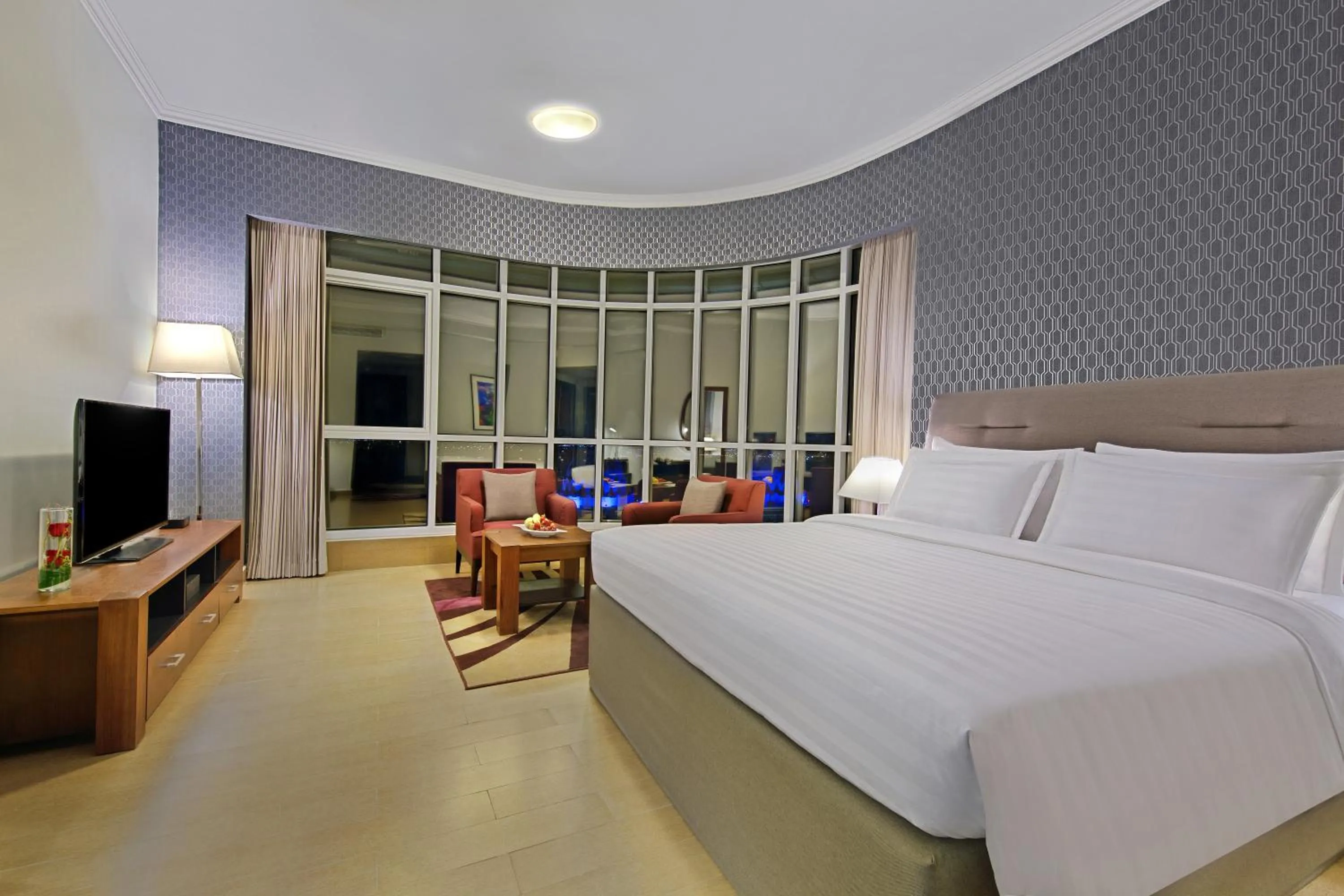 TV and multimedia, Bed in The Curve Hotel