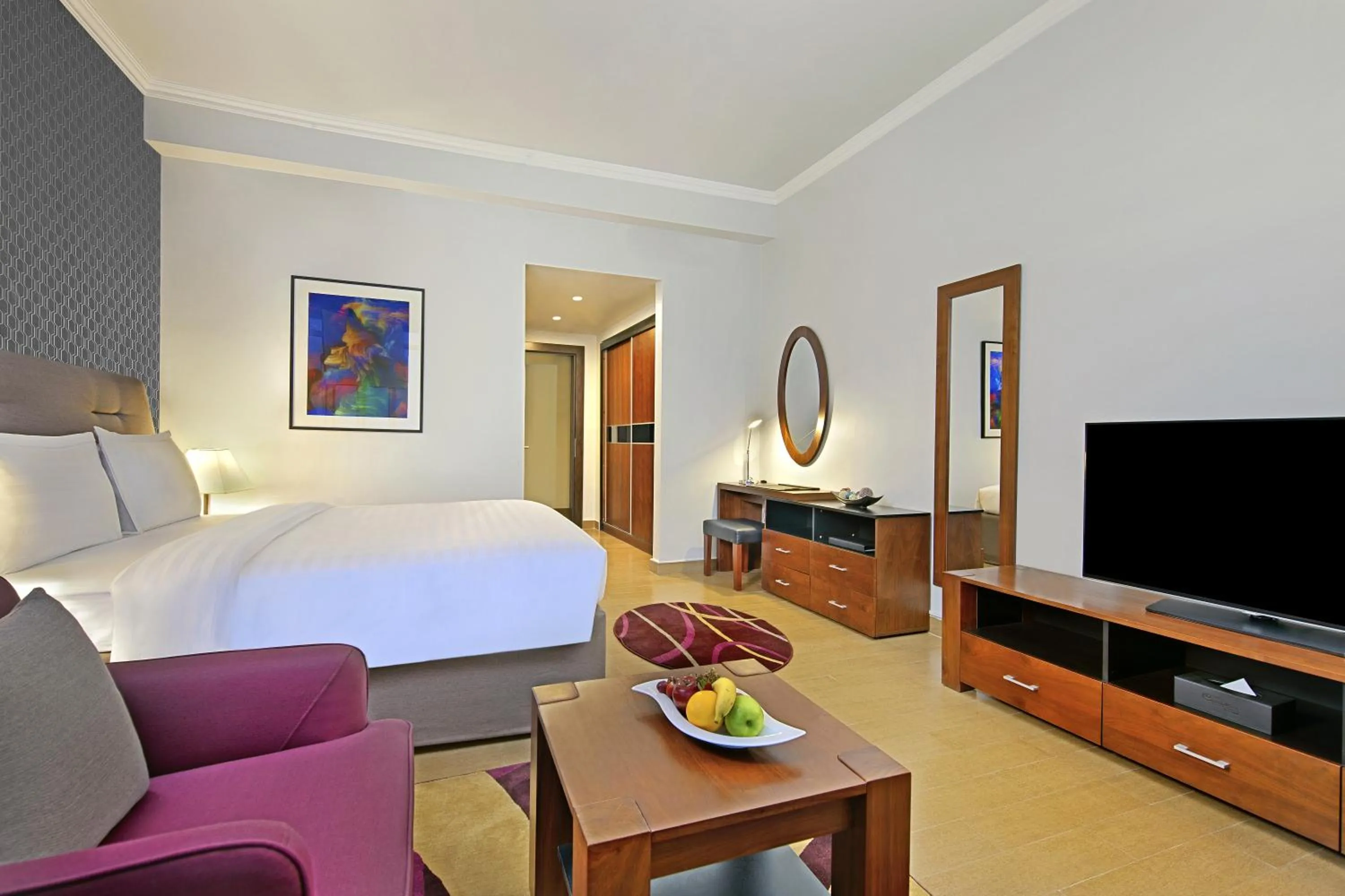 TV and multimedia, Bed in The Curve Hotel