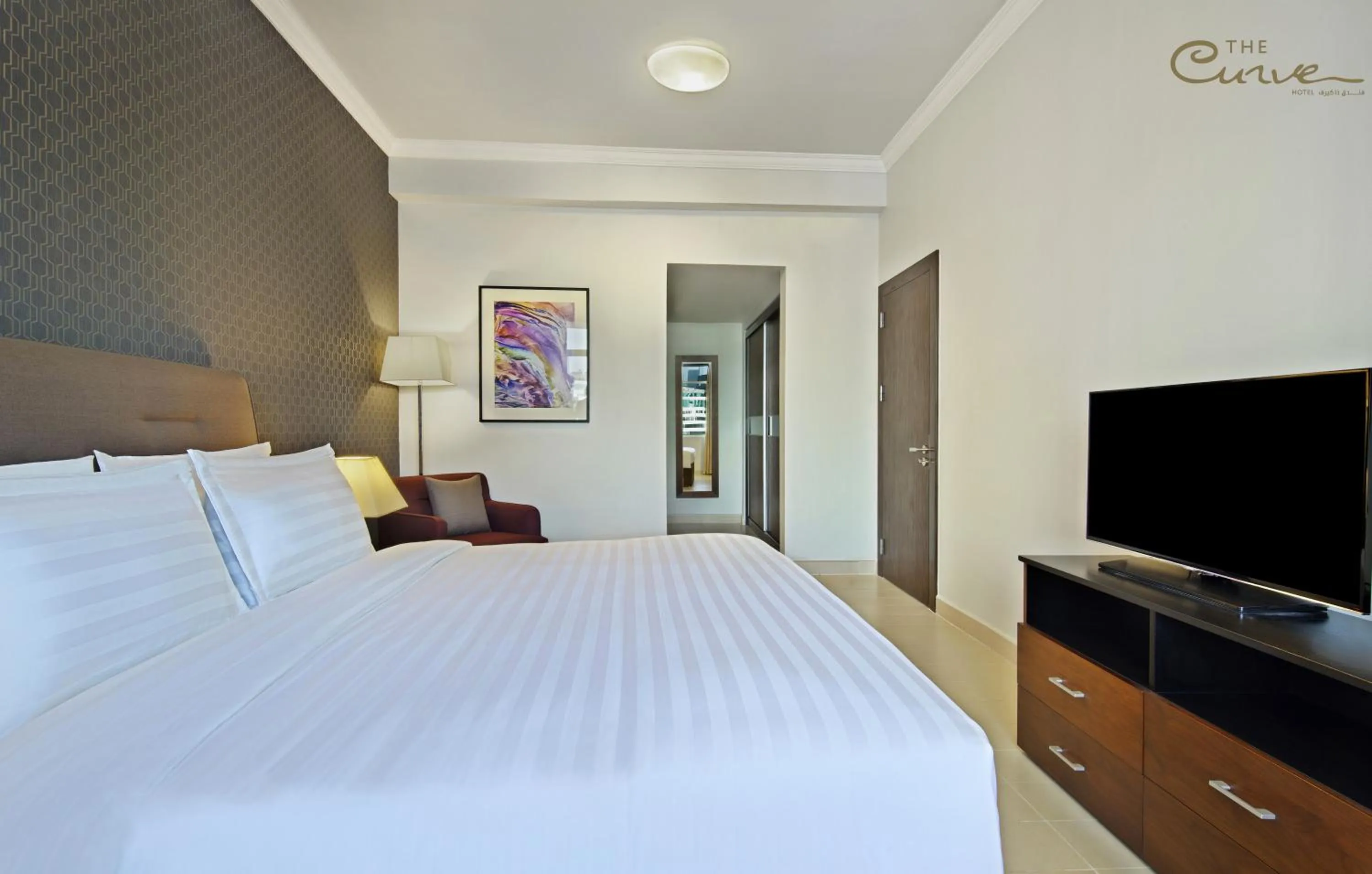 Bed in The Curve Hotel