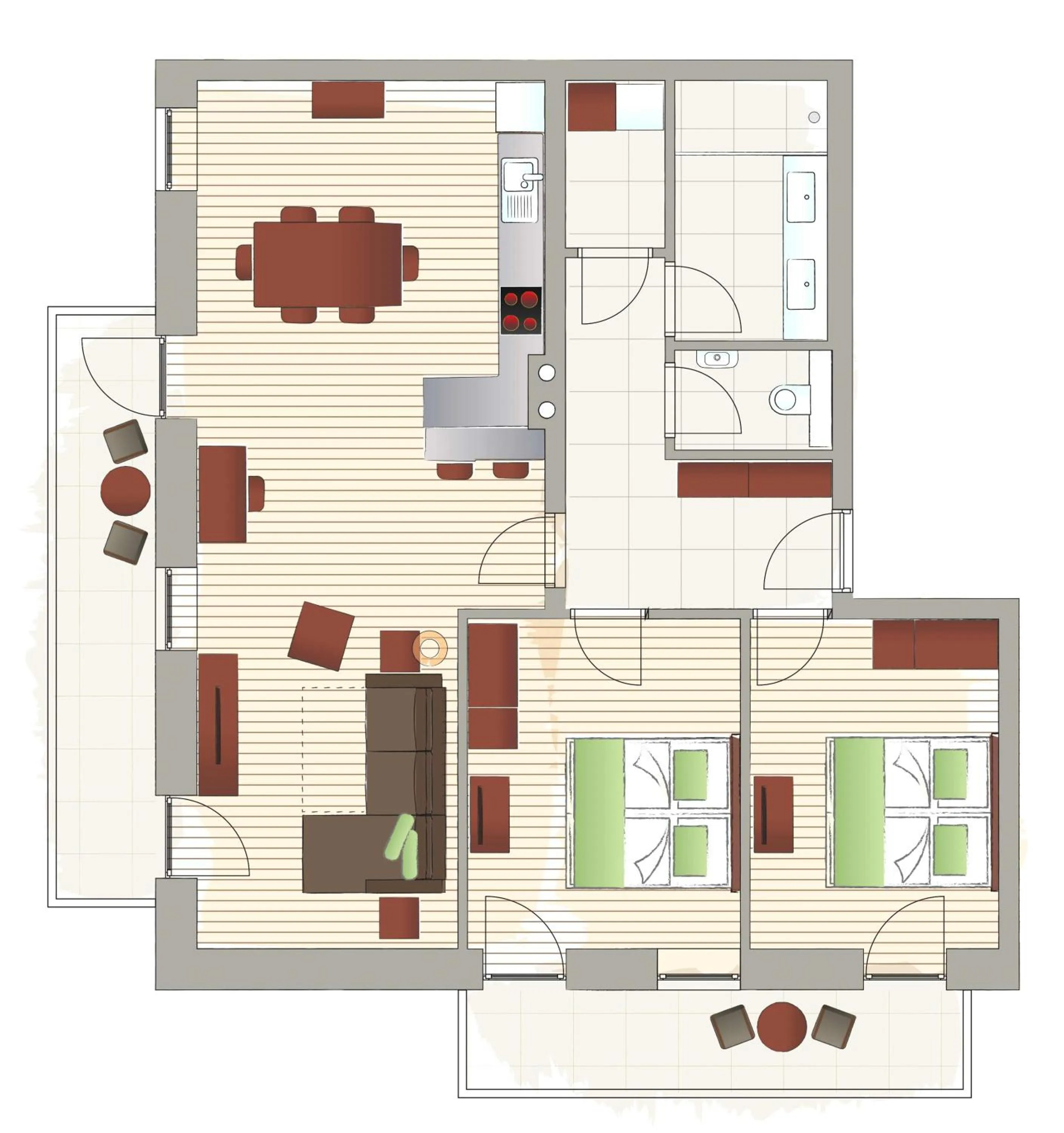 Decorative detail in Mattone Aparthotel