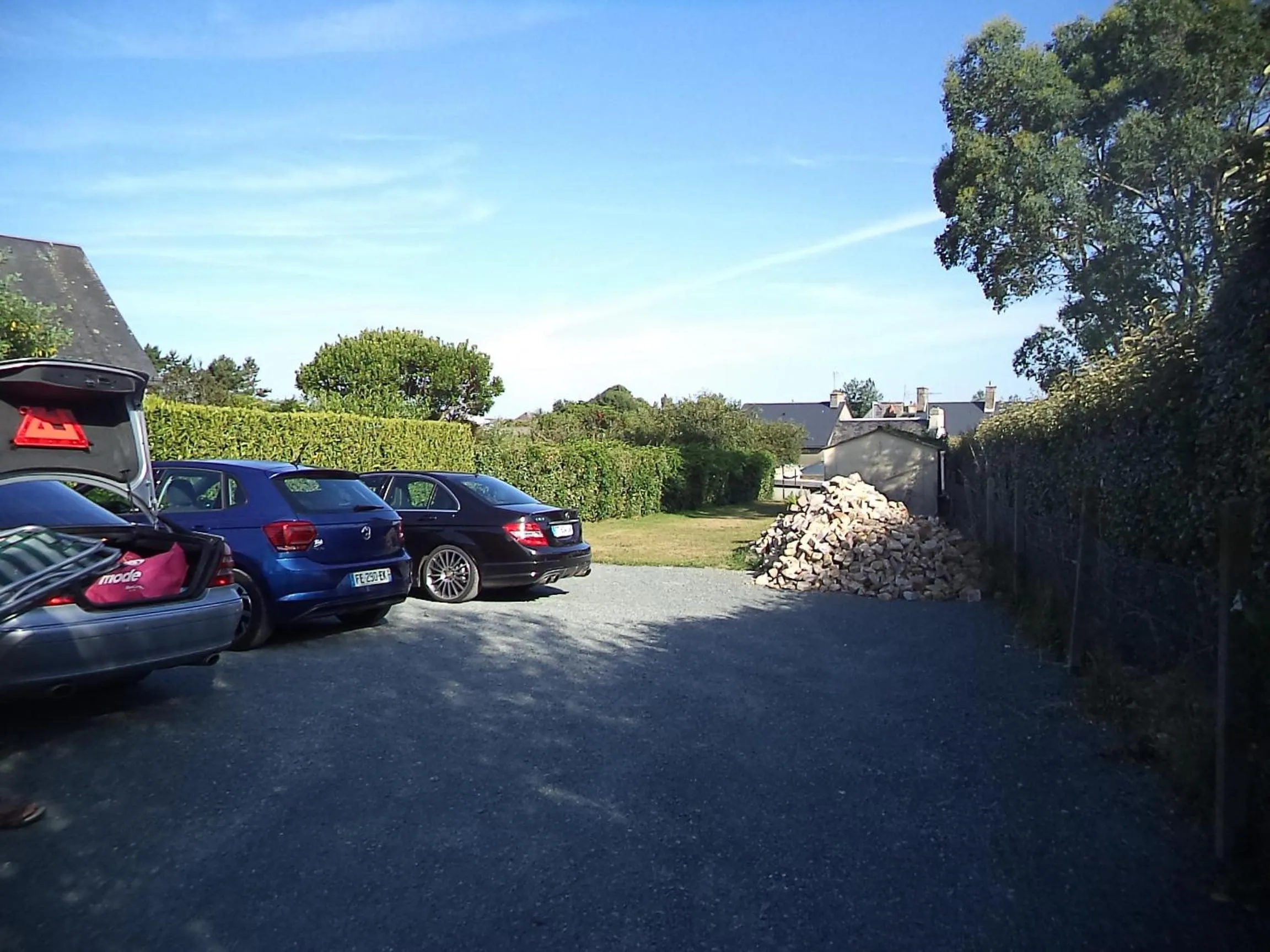 Parking in Maison de vacances à Créances