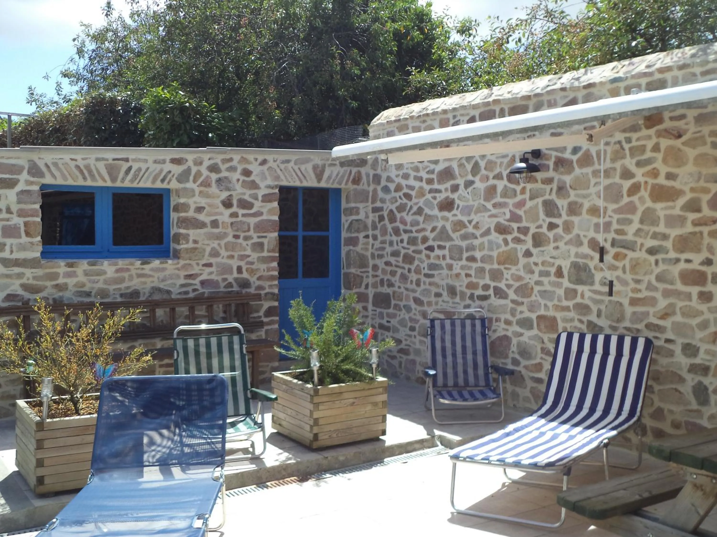 Patio in Maison de vacances à Créances