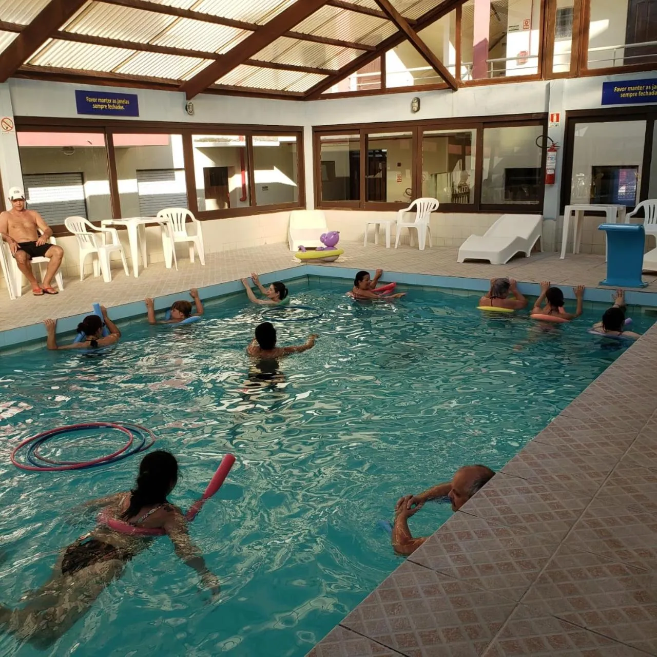 People in Center Hotel