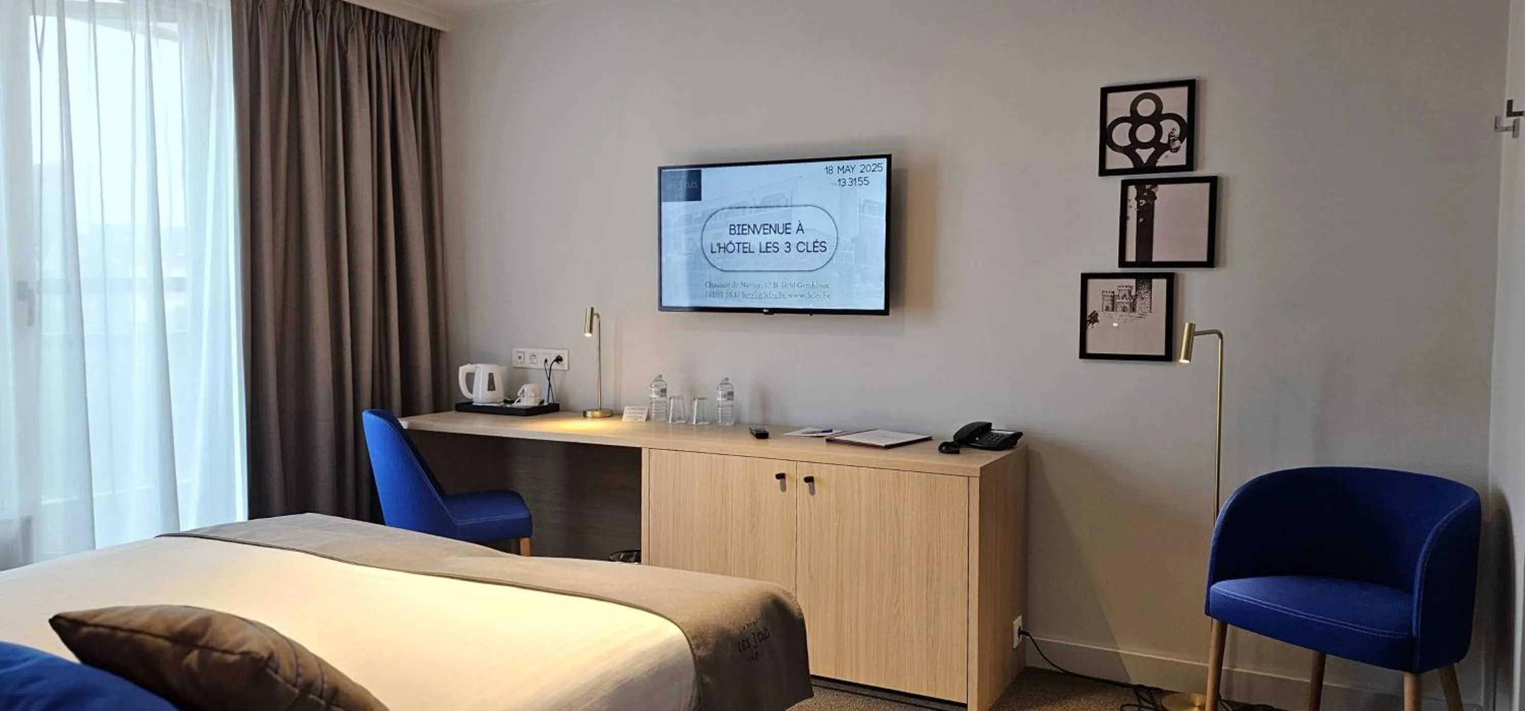 Bedroom, Bed in Hotel Les 3 Cles