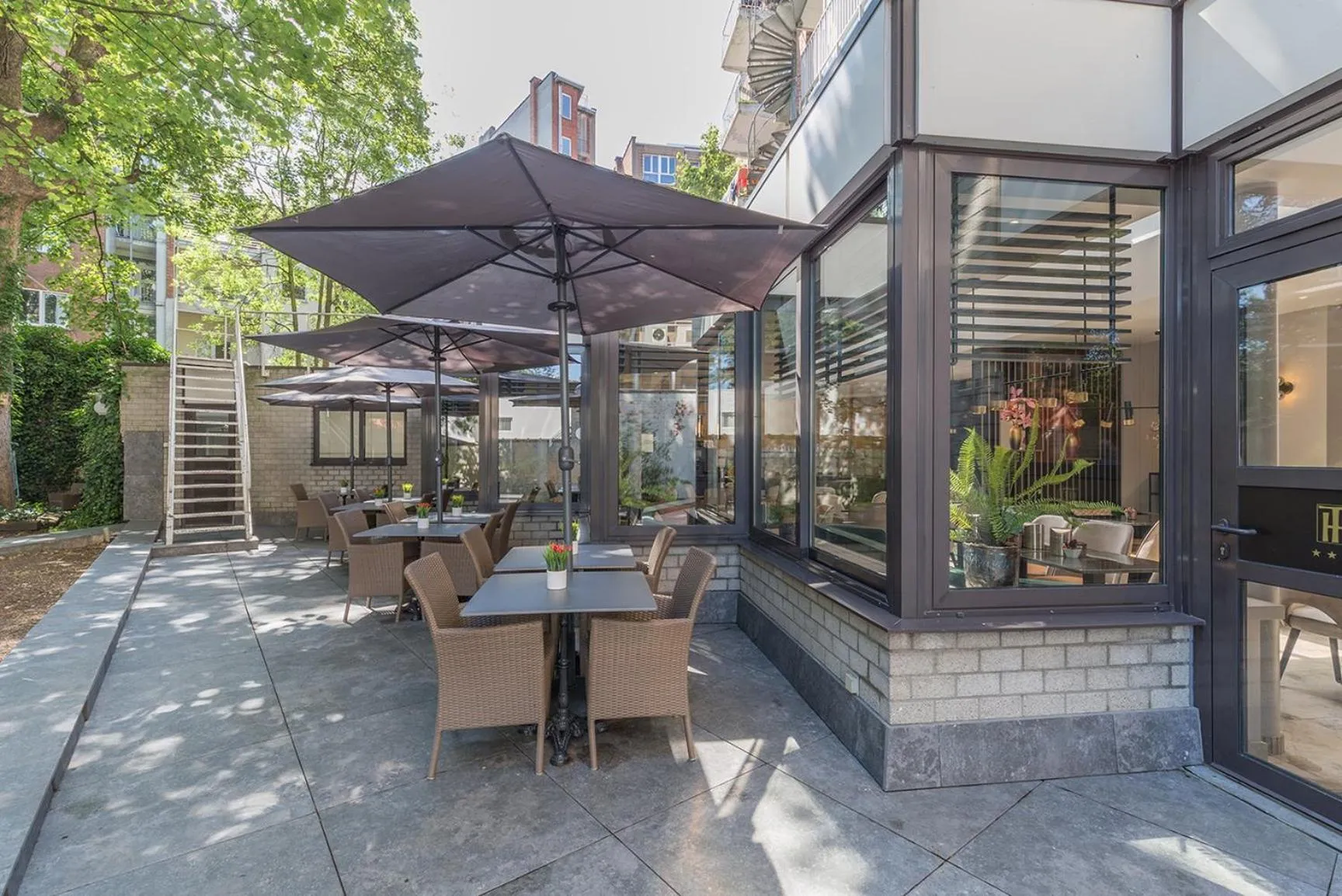 Balcony/Terrace in Leonardo Hotel Antwerp The Plaza