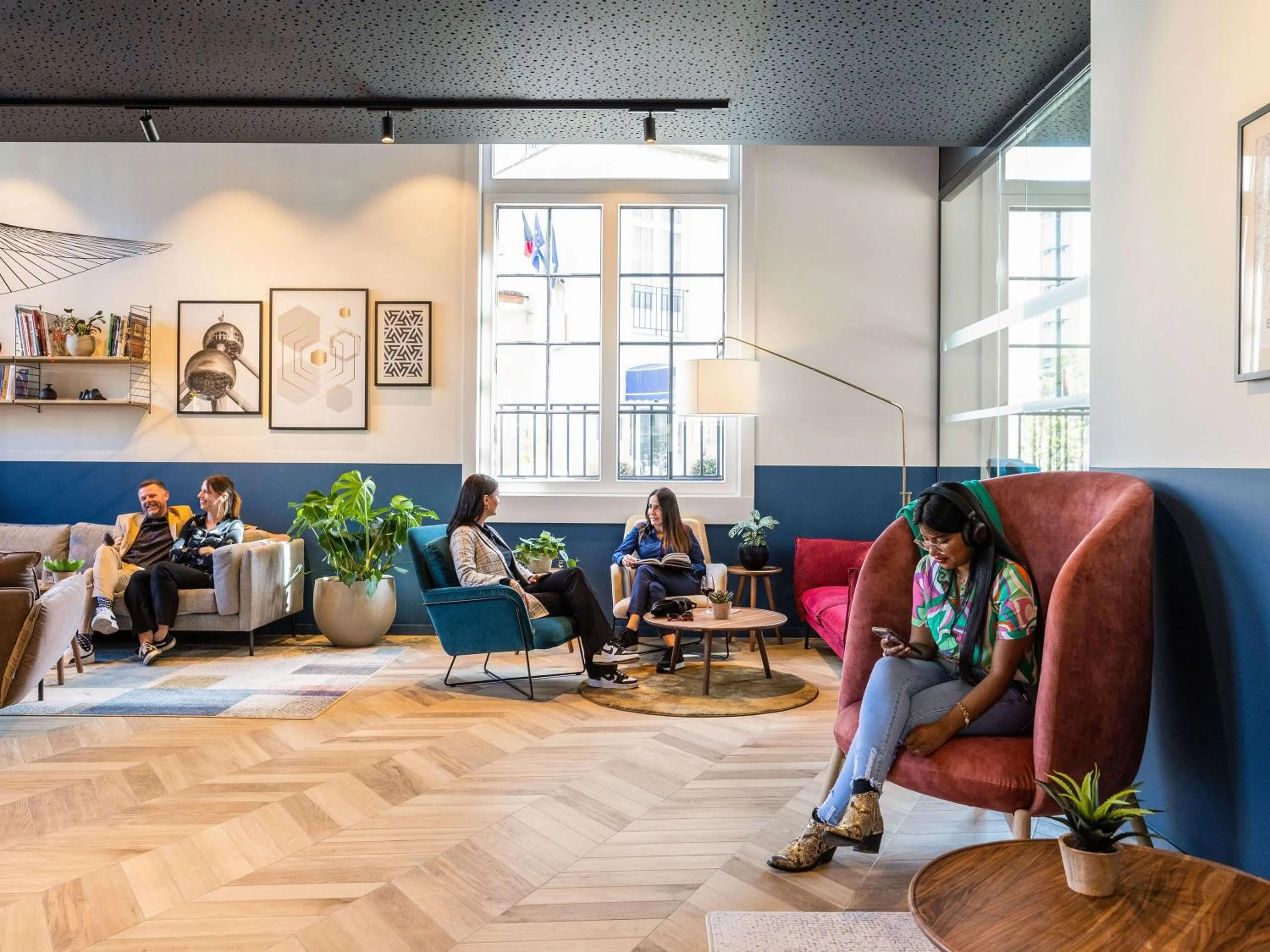 Lobby or reception in Hotel Novotel Brussels Off Grand Place