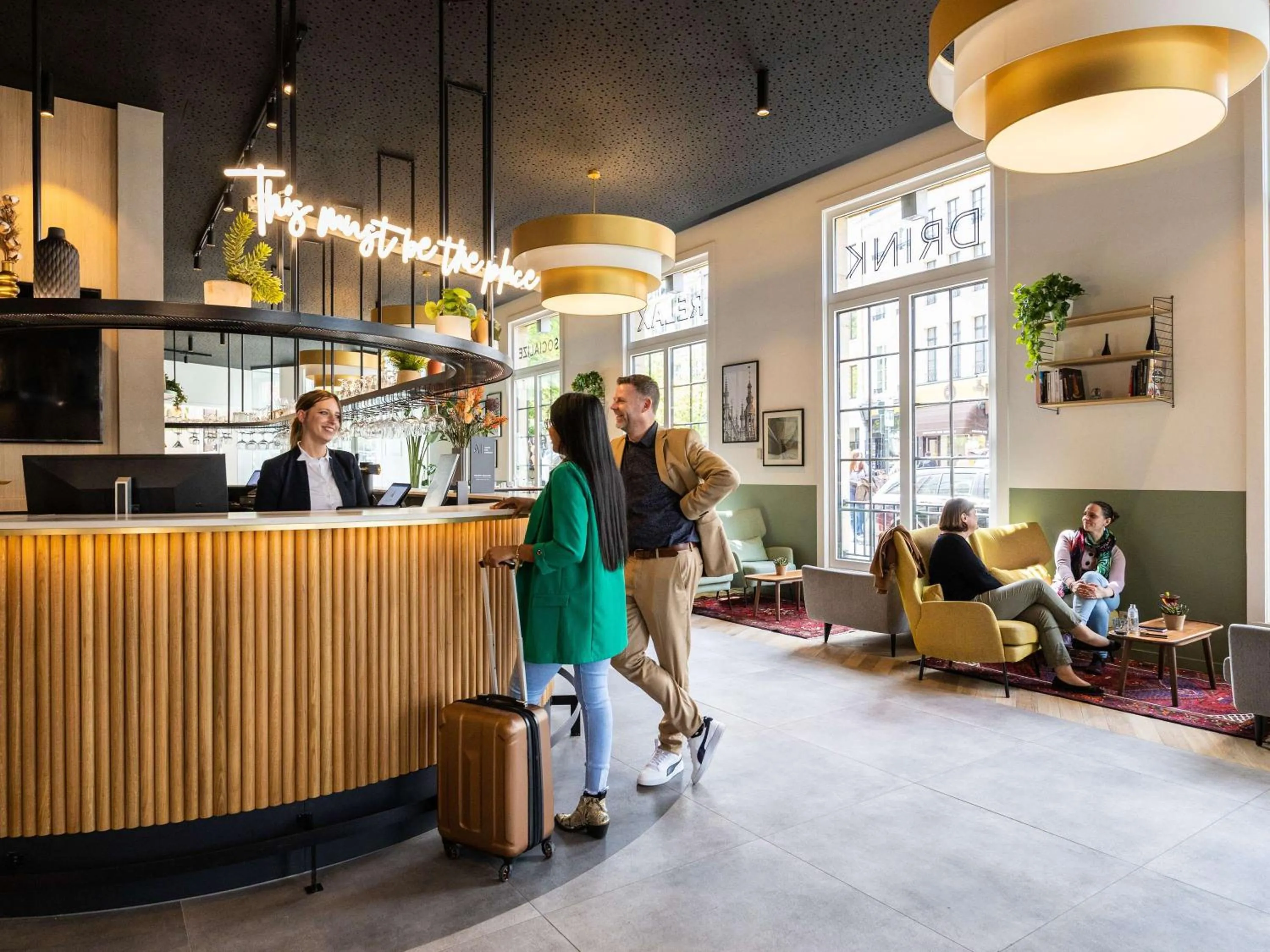 Lobby or reception in Hotel Novotel Brussels Off Grand Place