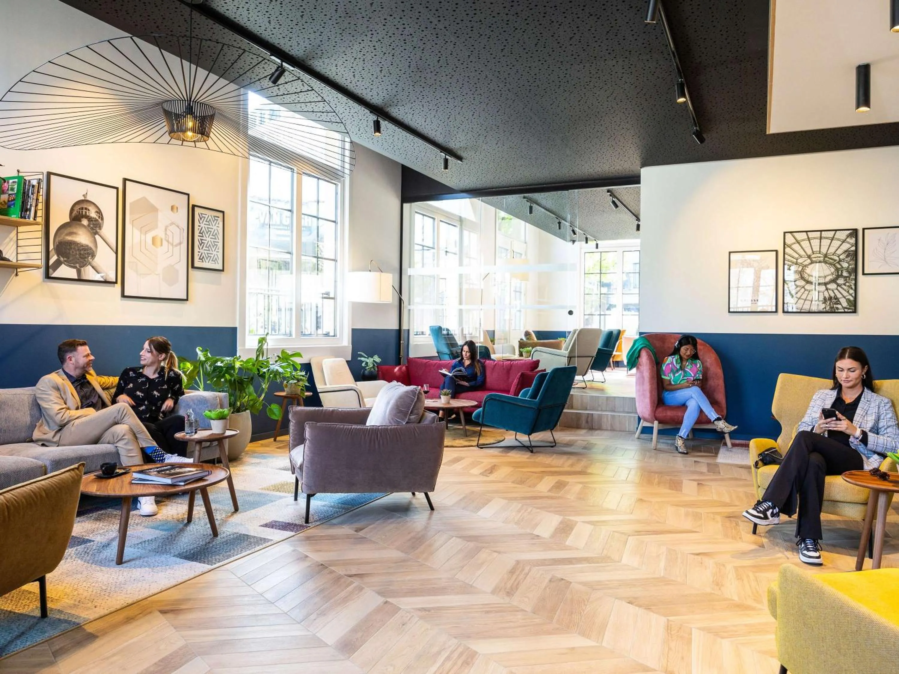 Lobby or reception in Hotel Novotel Brussels Off Grand Place