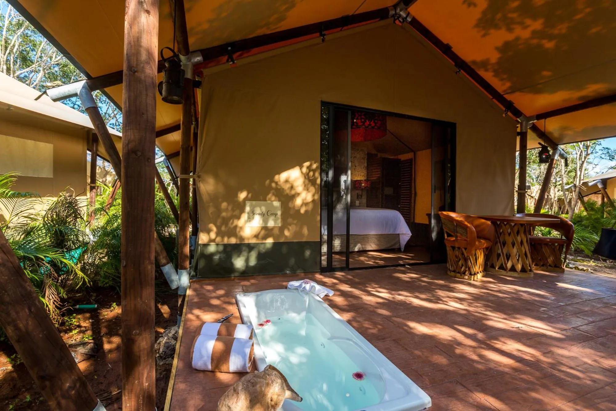 Balcony/Terrace in Serenity Authentic Glamping Tulum