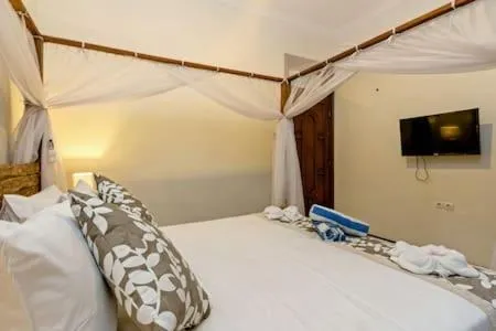 Bedroom, Bed in Villa Tiah