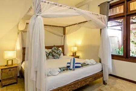 Bedroom, Bed in Villa Tiah