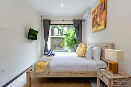 Bedroom, Bed in Villa Tiah
