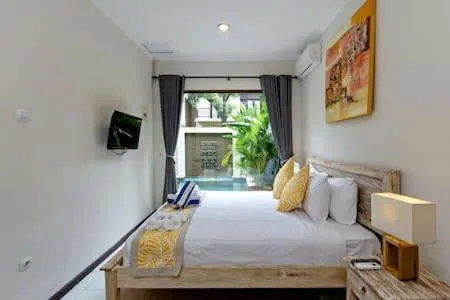 Bedroom, Bed in Villa Tiah