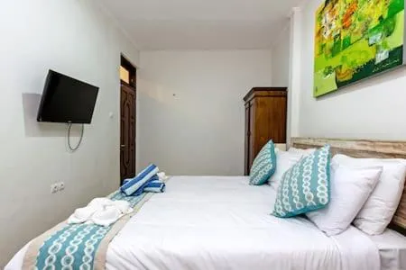 Bedroom, Bed in Villa Tiah