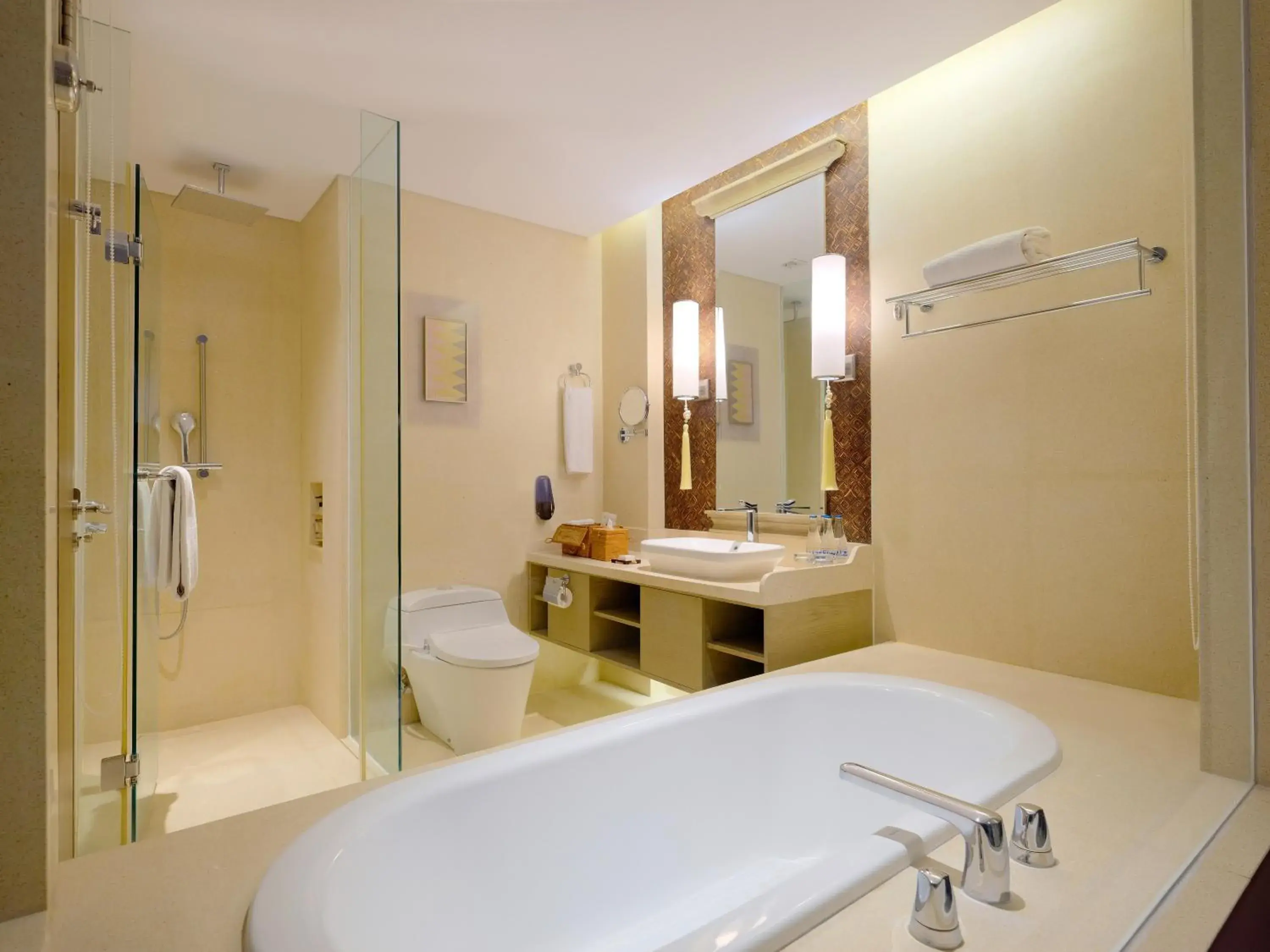 Bathroom in Mövenpick Resort & Spa Jimbaran Bali Bathroom in Mövenpick Resort & Spa Jimbaran Bali
