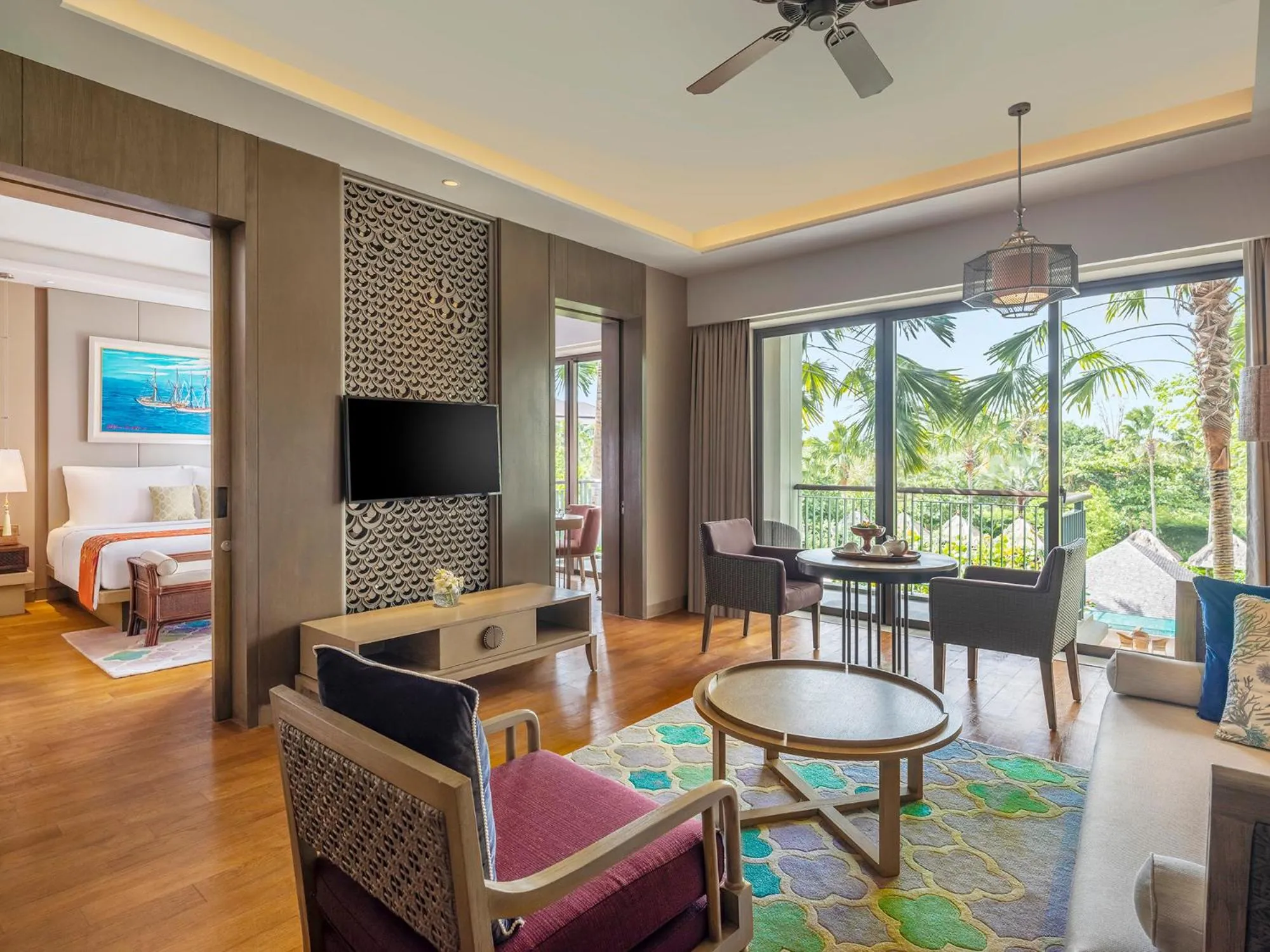 Communal lounge/ TV room in Mövenpick Resort & Spa Jimbaran Bali