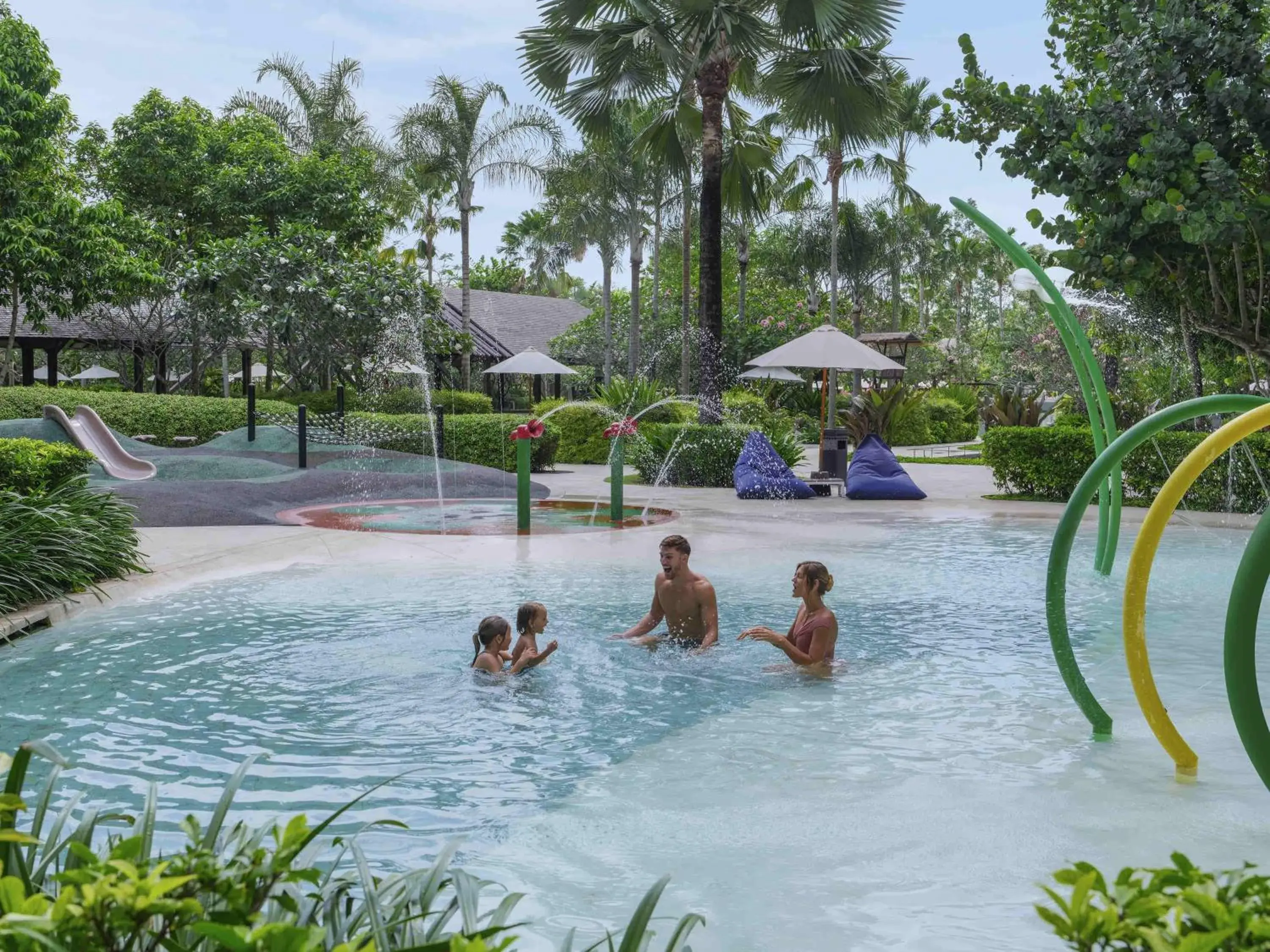 Pool view in Mövenpick Resort & Spa Jimbaran Bali Pool view in Mövenpick Resort & Spa Jimbaran Bali