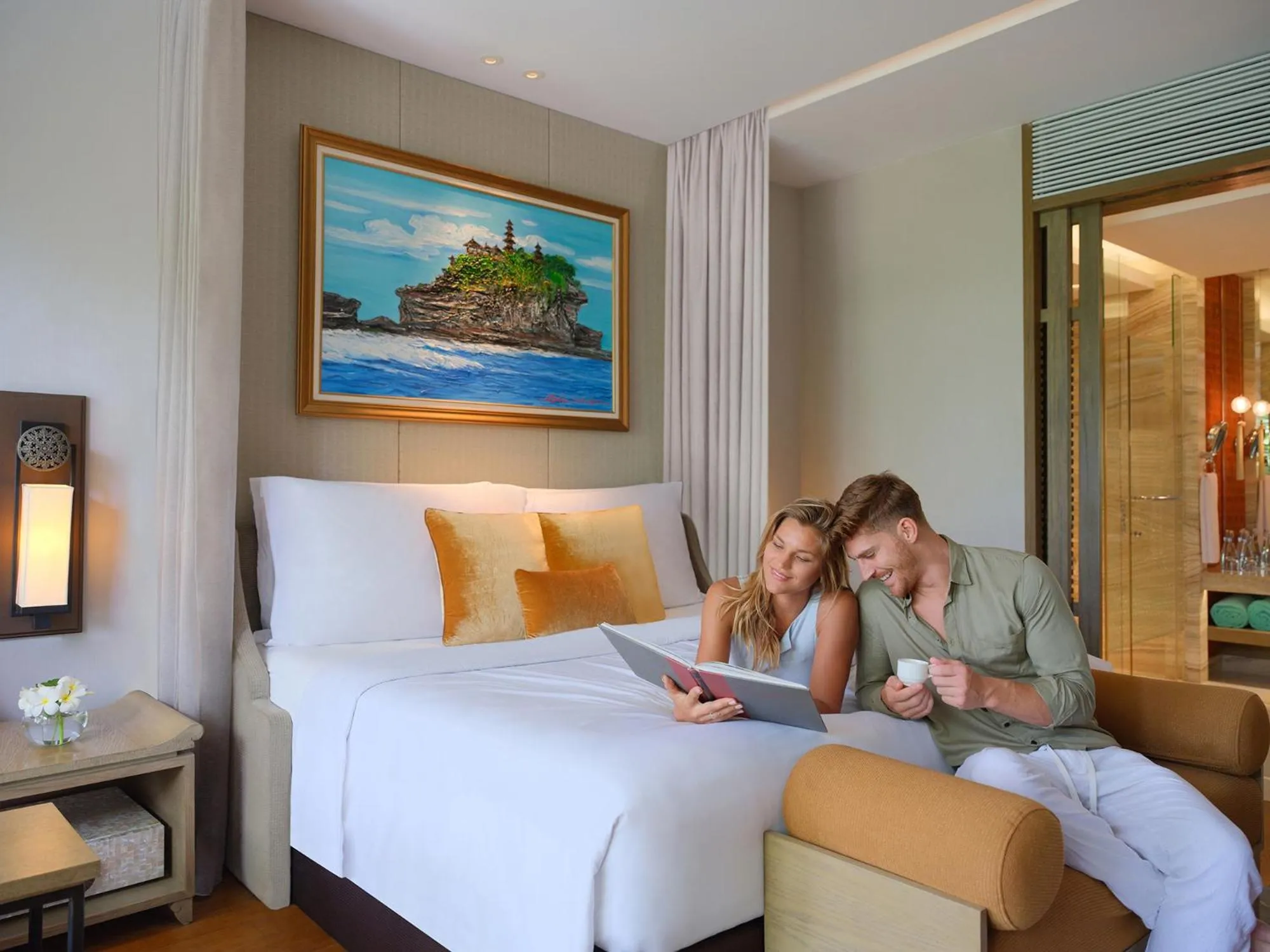 Bed in Mövenpick Resort & Spa Jimbaran Bali