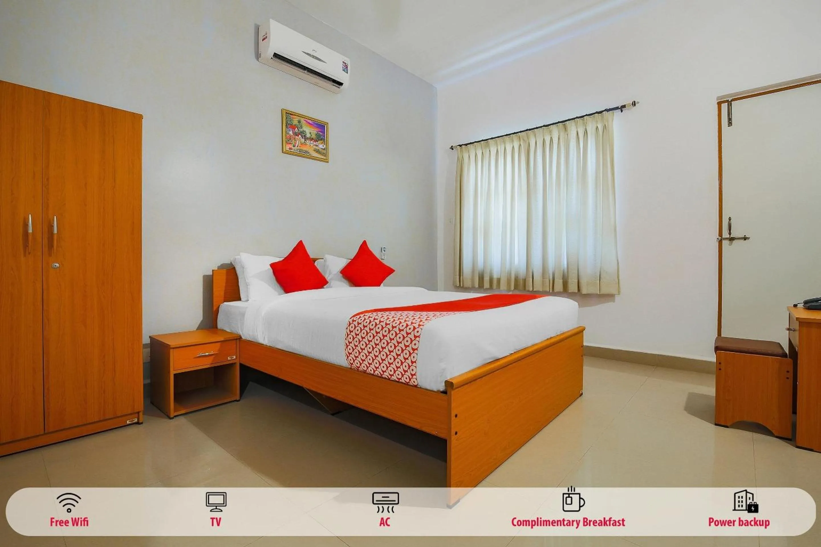 Bedroom, Bed in Super Hotel O The Goan Courtyard