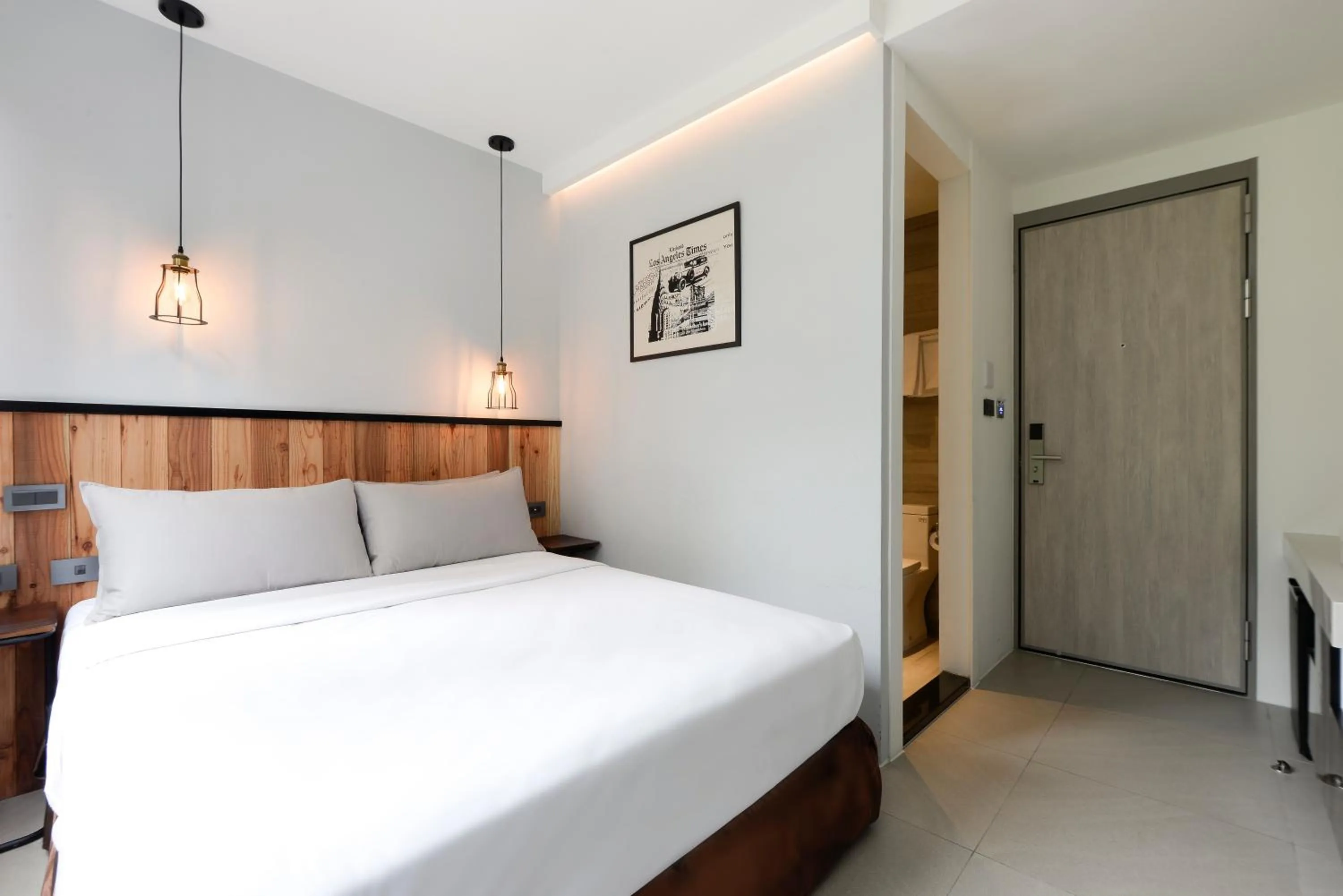 Bed in Taichung Amour Hotel