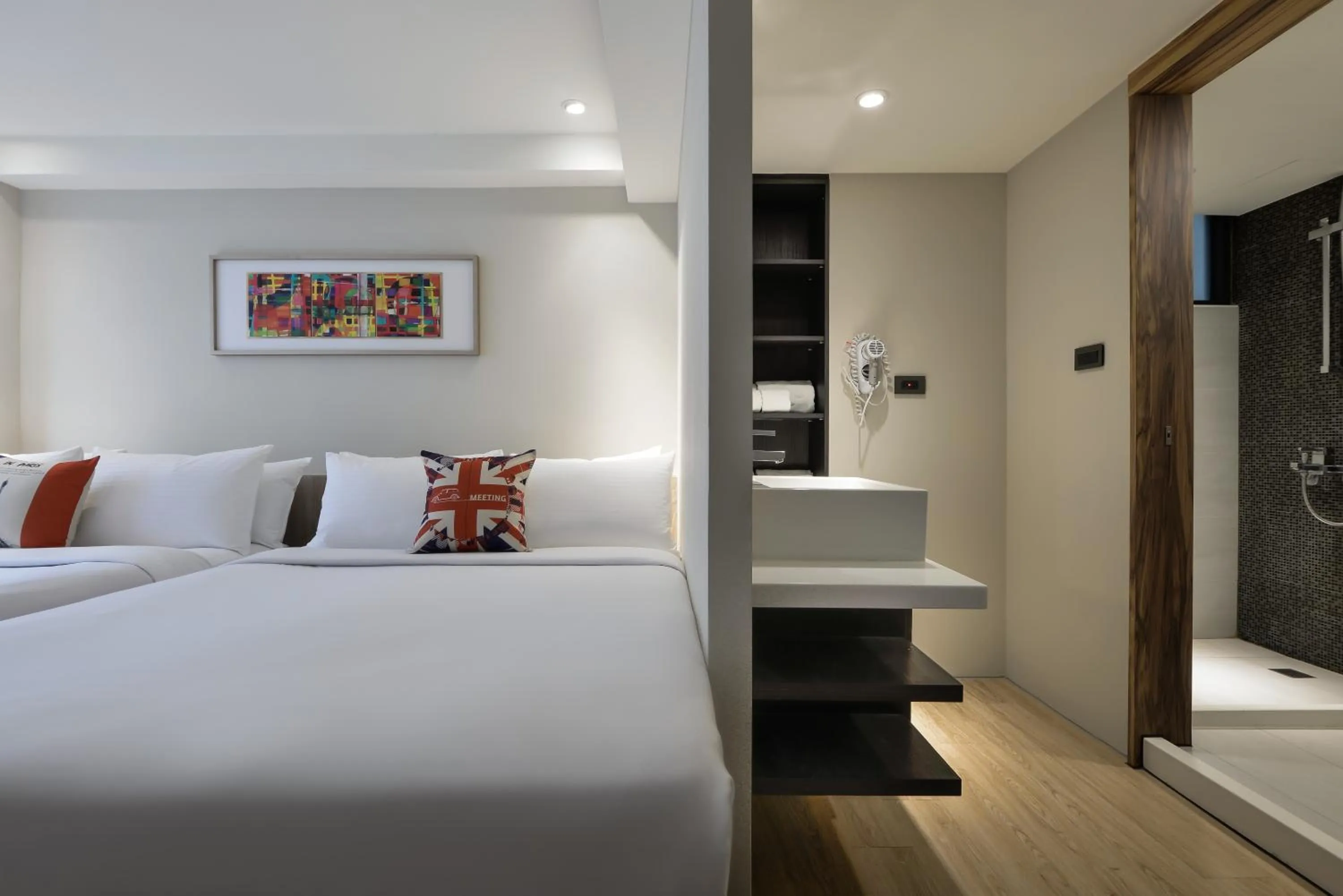 Bed in Taichung Amour Hotel