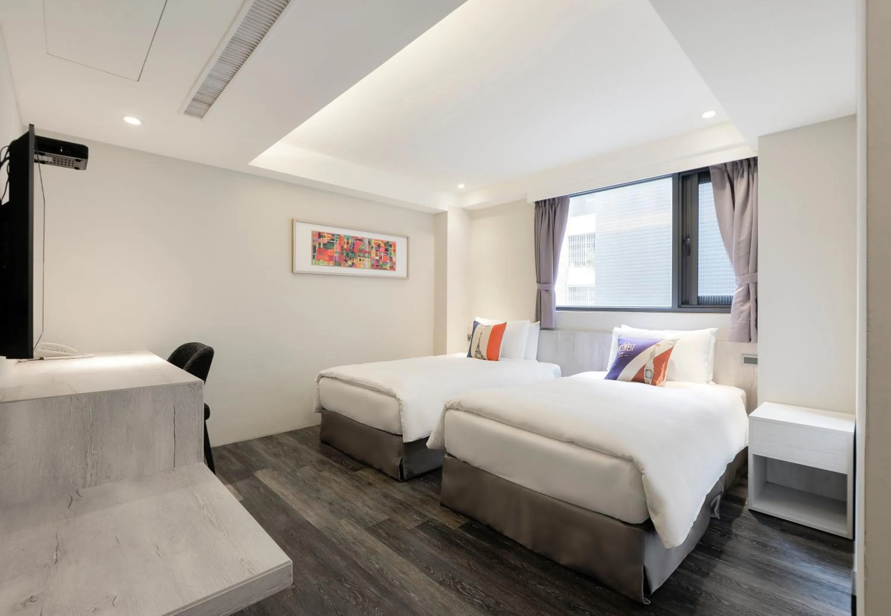 Bed in Taichung Amour Hotel