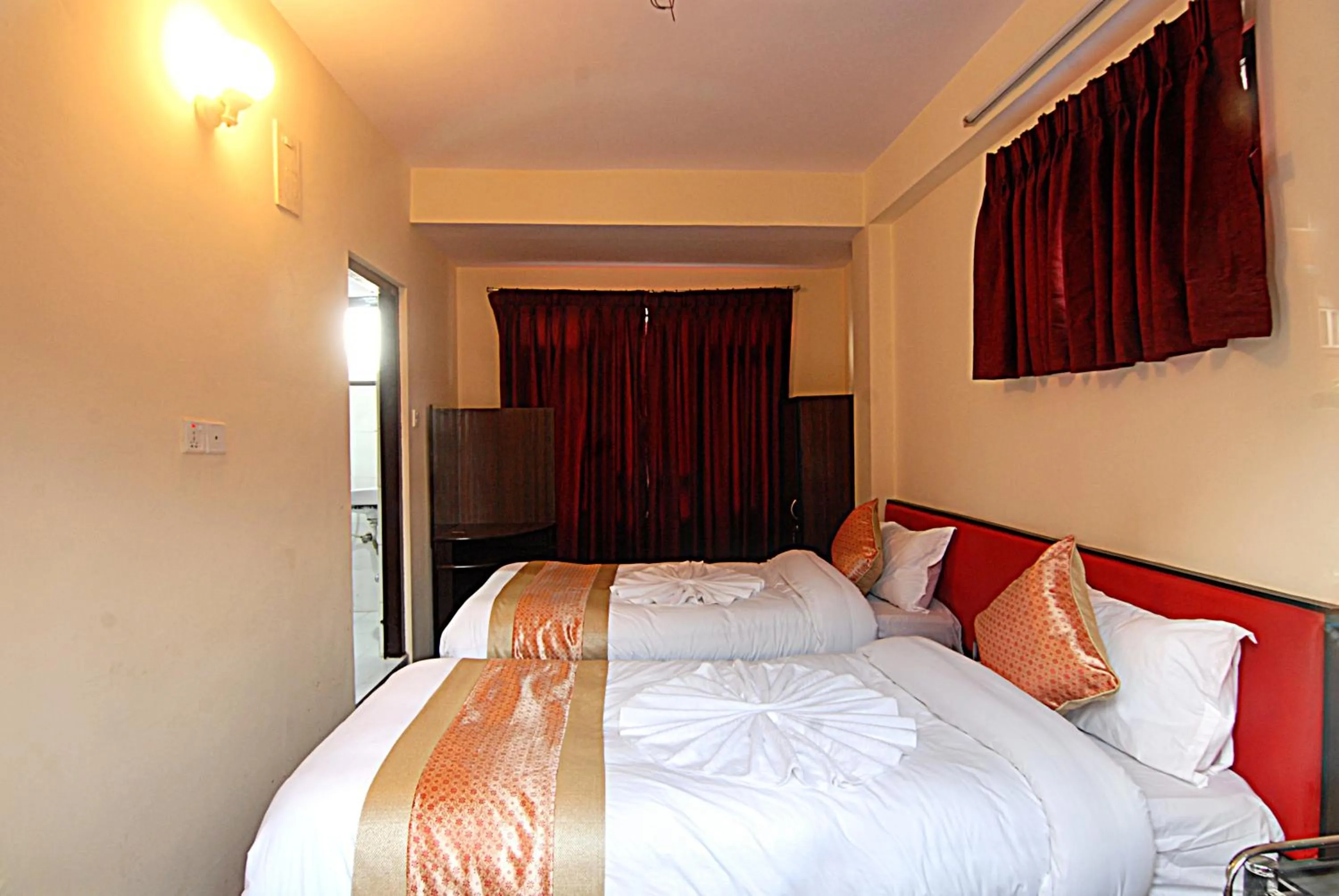 Bed in Hotel Gallery Nepal