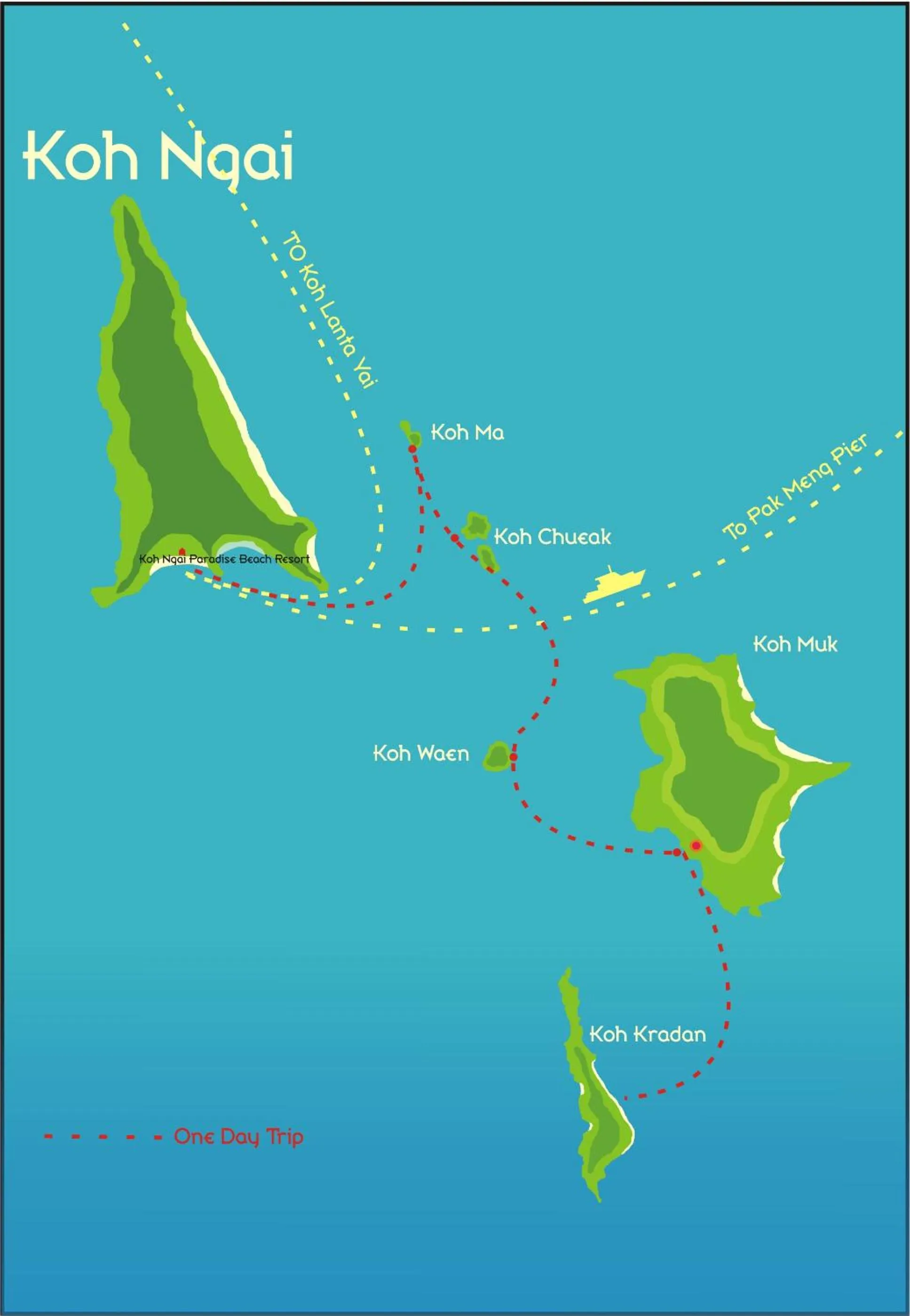 Floor plan in Koh Ngai Paradise Beach