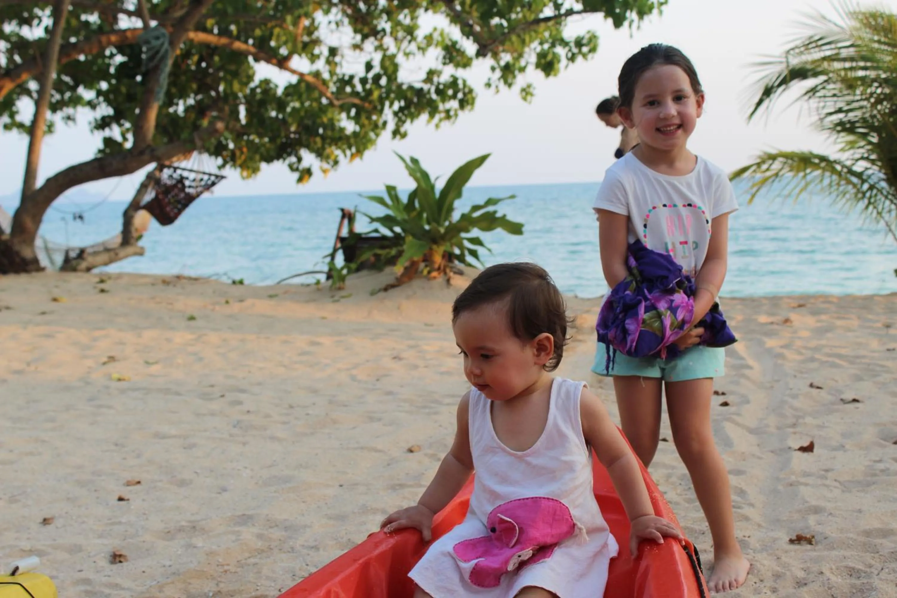 children in Koh Ngai Paradise Beach