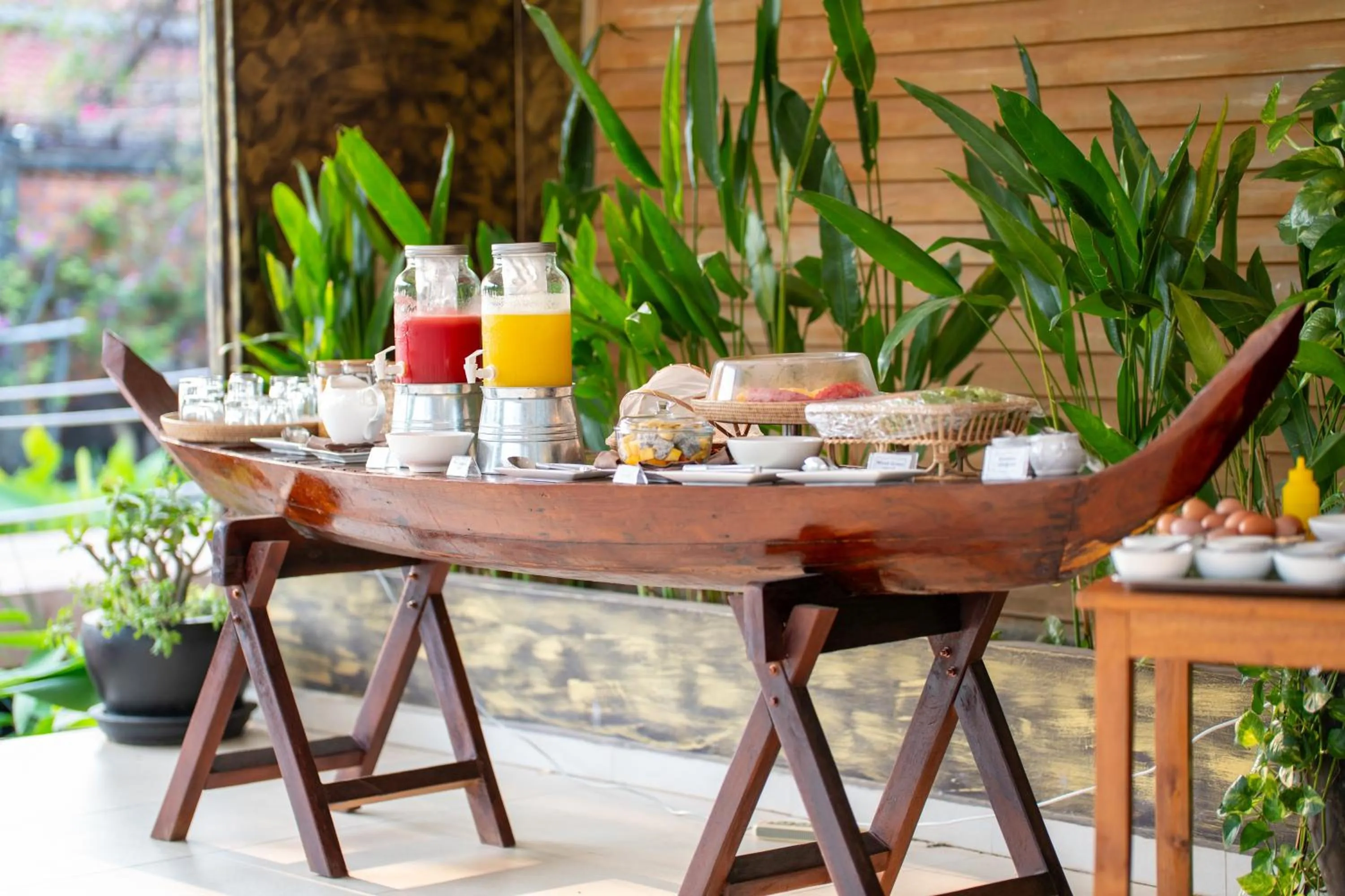 Breakfast in Authentic Khmer Village Resort