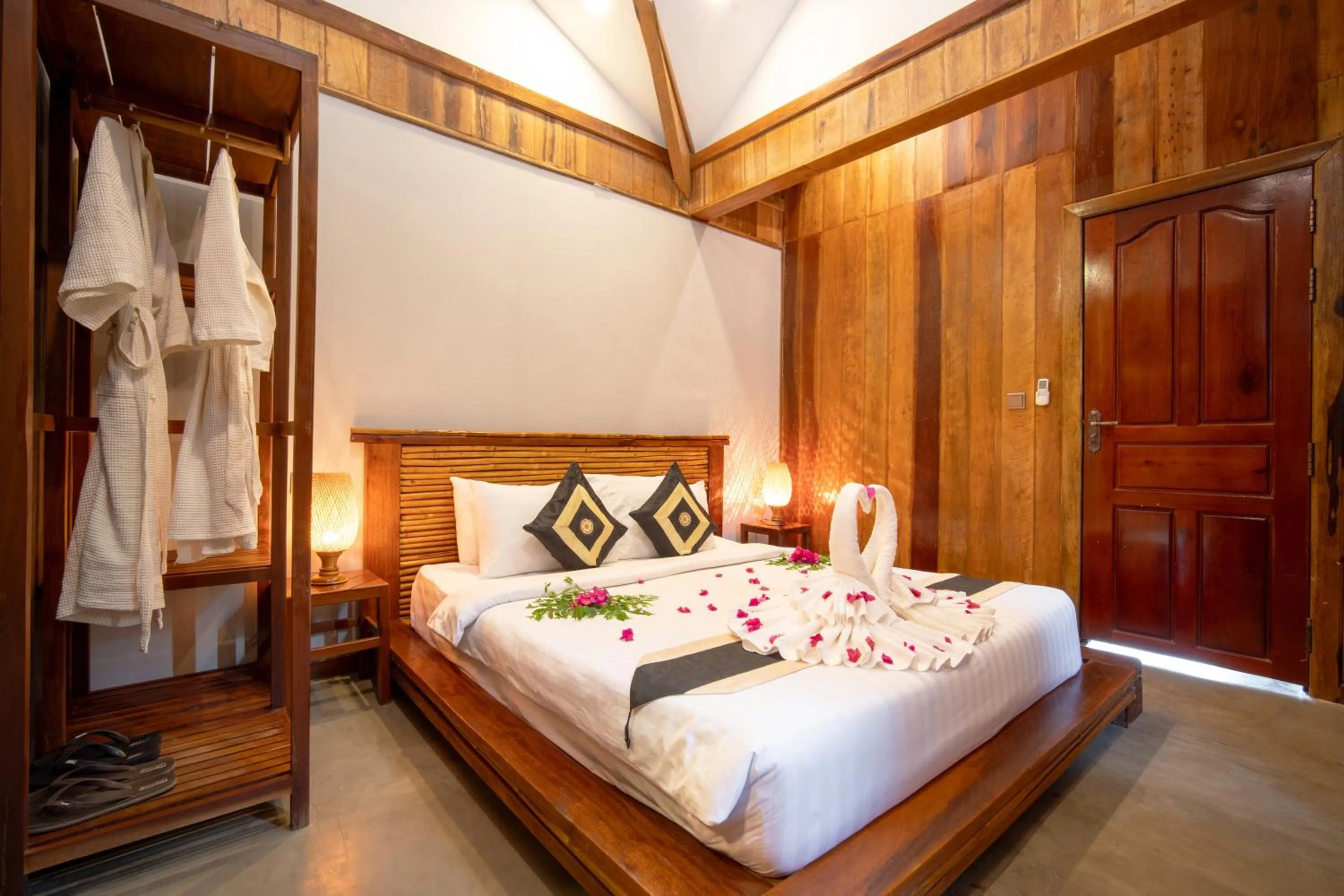 Bedroom, Bed in Authentic Khmer Village Resort