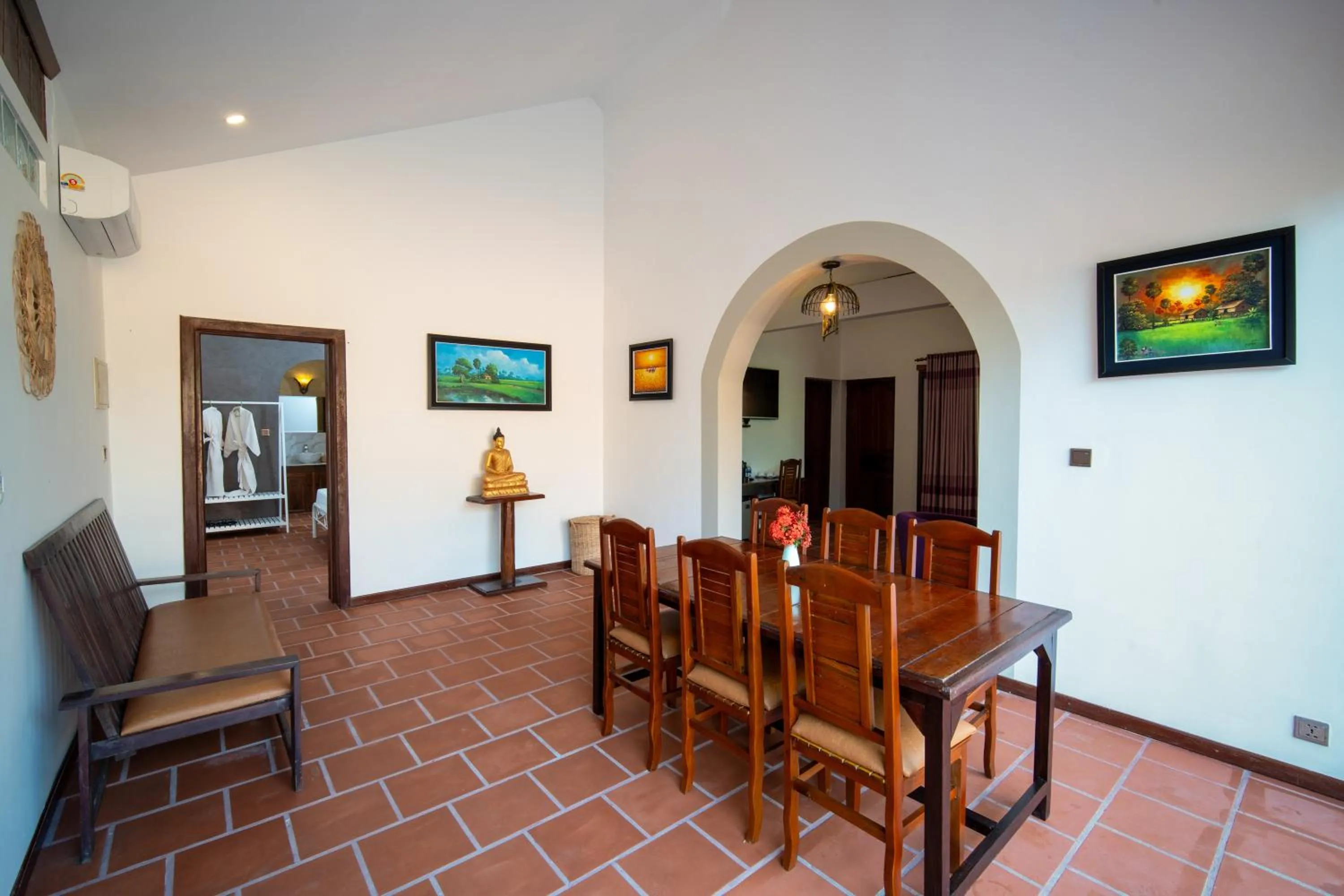 Living room in Authentic Khmer Village Resort