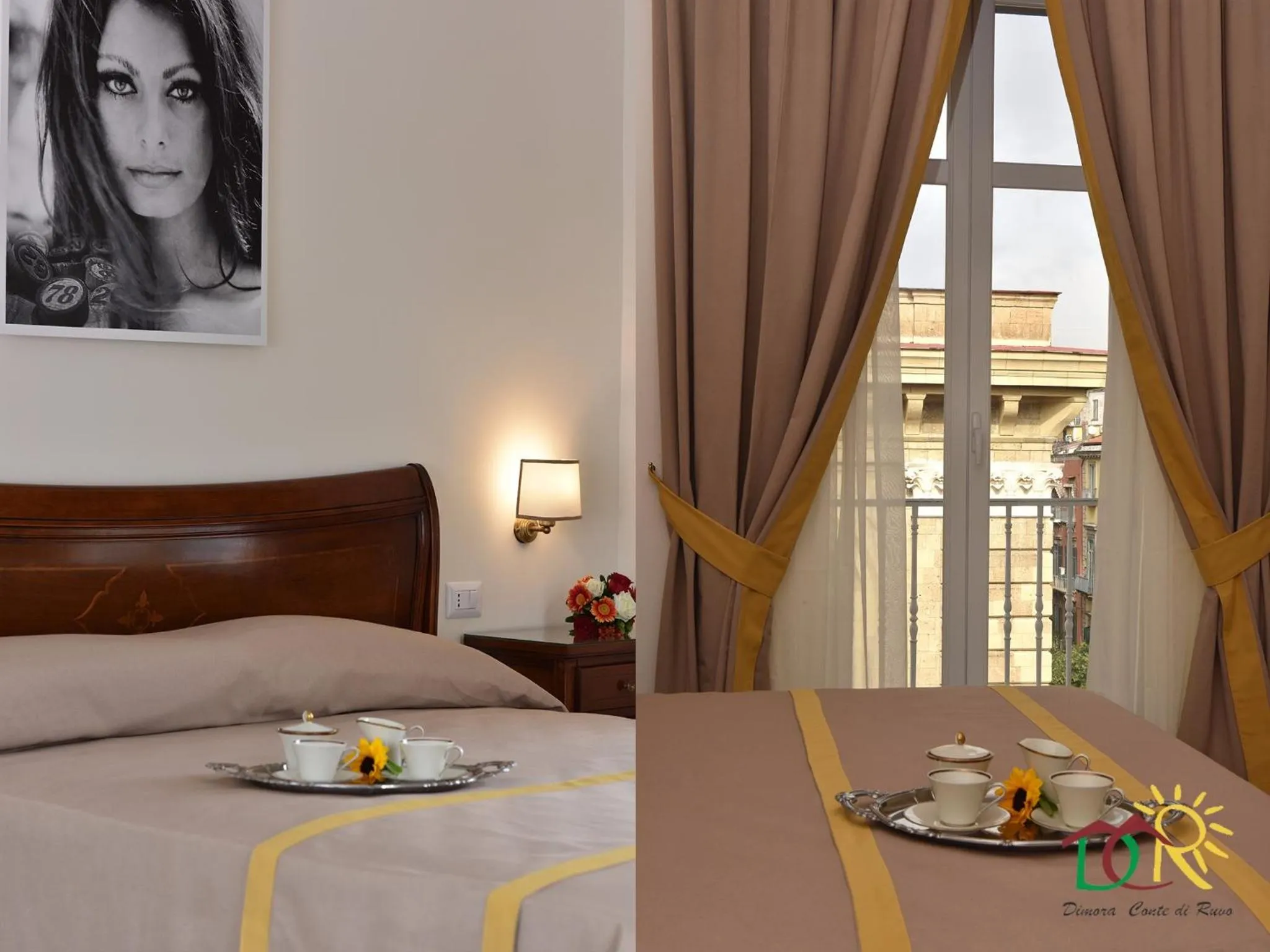 Decorative detail, Bed in Dimora conte di Ruvo