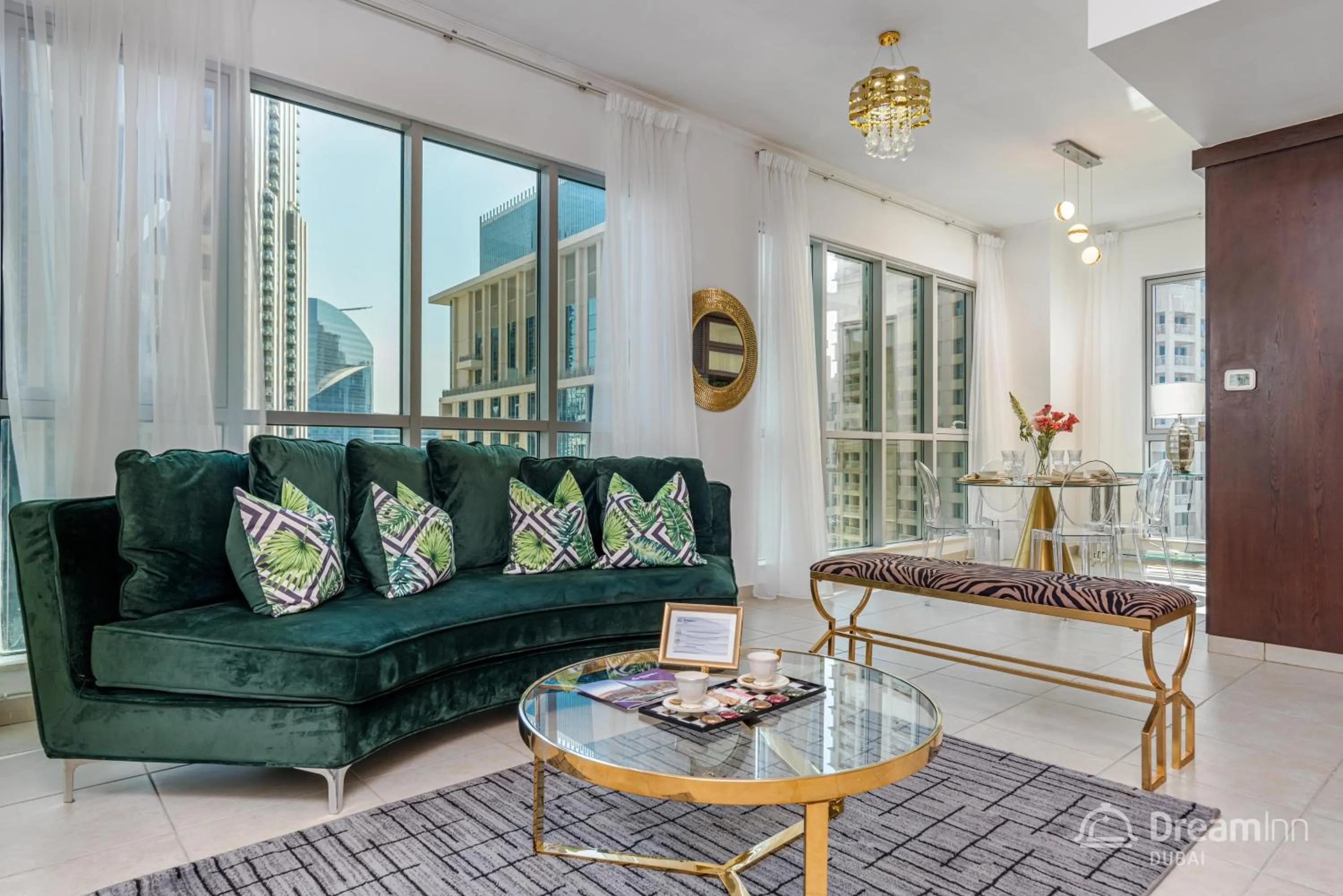 Living room in Dream Inn Apartments - Burj Residences Burj Khalifa View