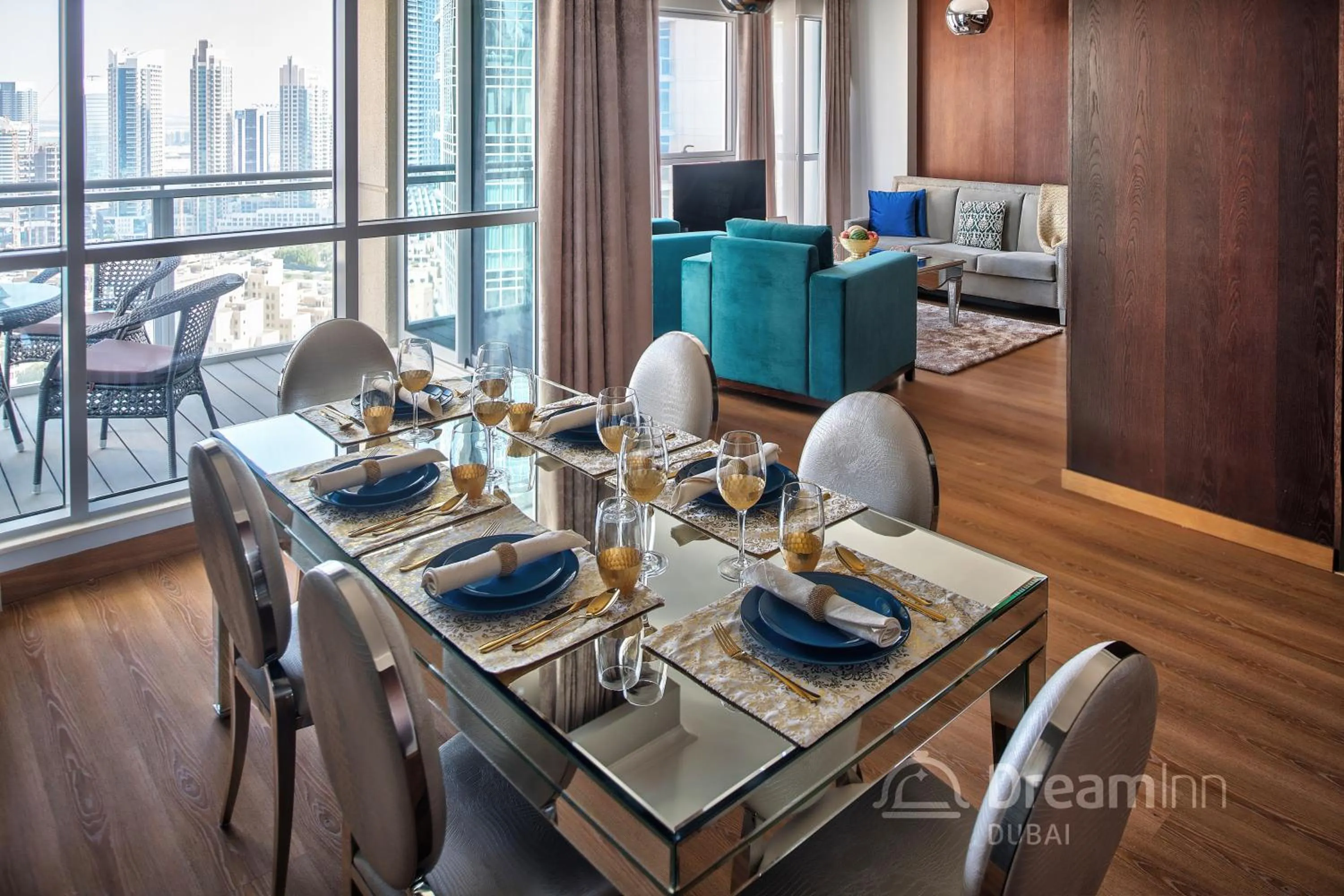 Living room in Dream Inn Apartments - Burj Residences Burj Khalifa View