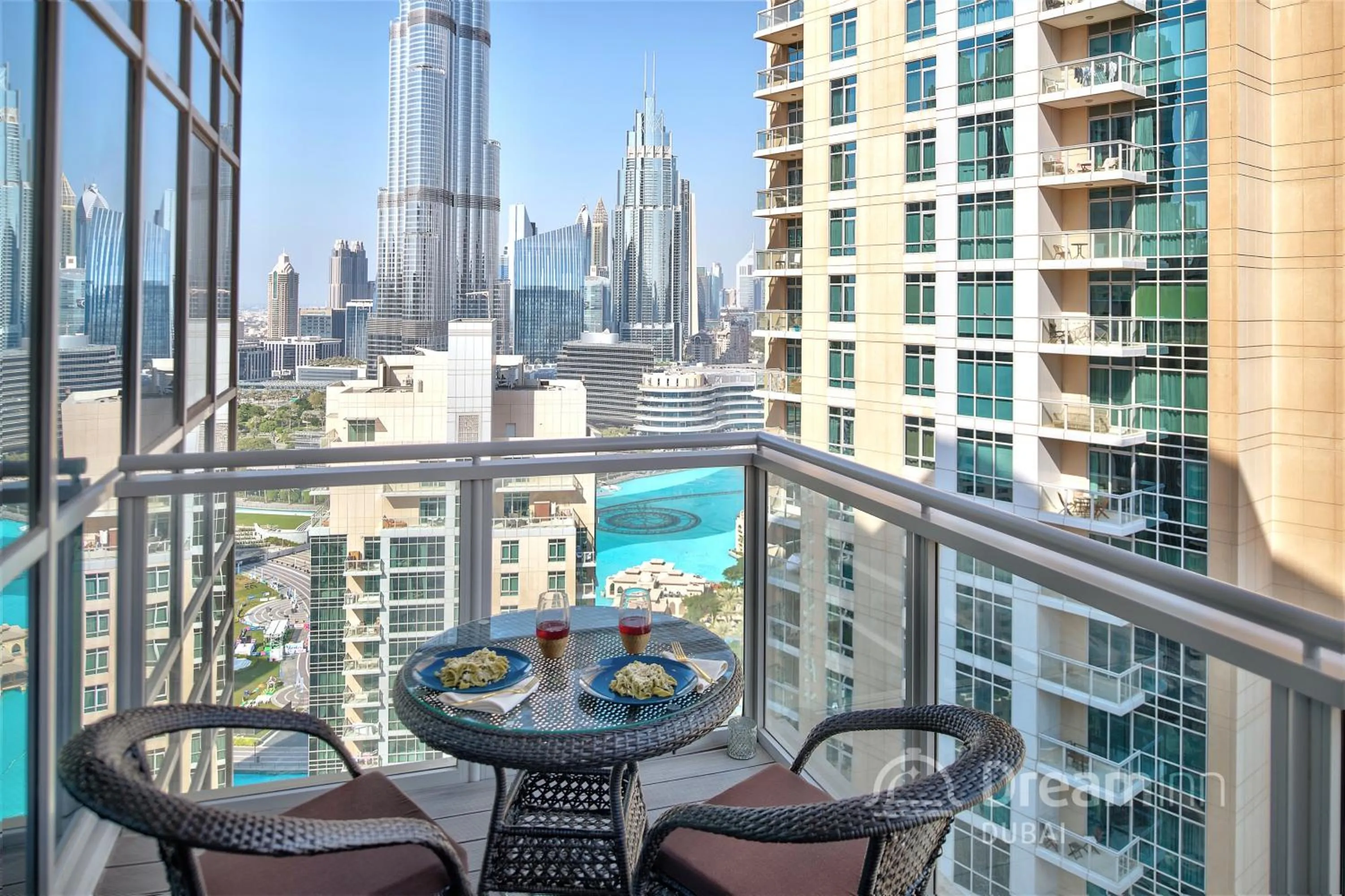 Balcony/Terrace in Dream Inn Apartments - Burj Residences Burj Khalifa View