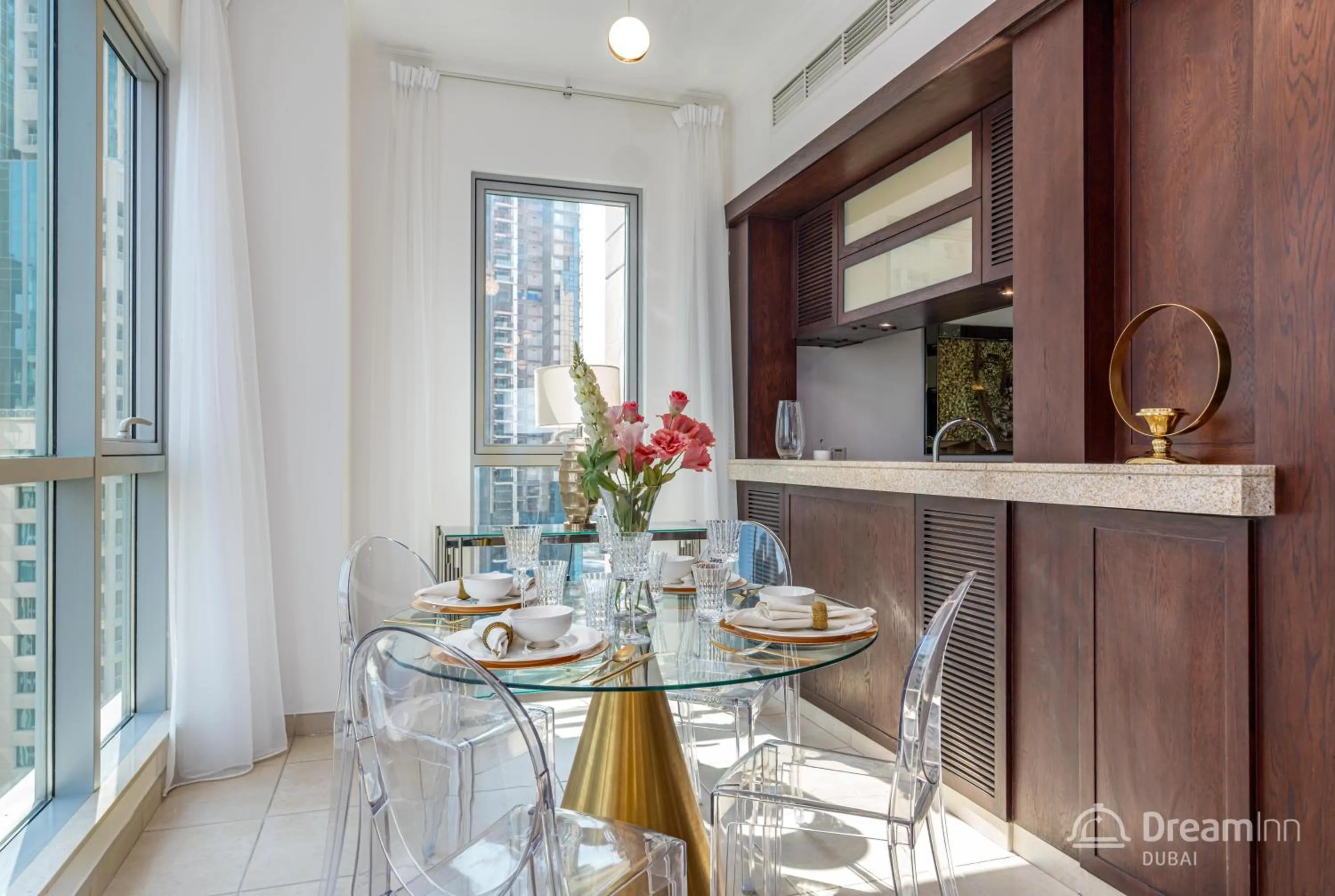 Dining area in Dream Inn Apartments - Burj Residences Burj Khalifa View
