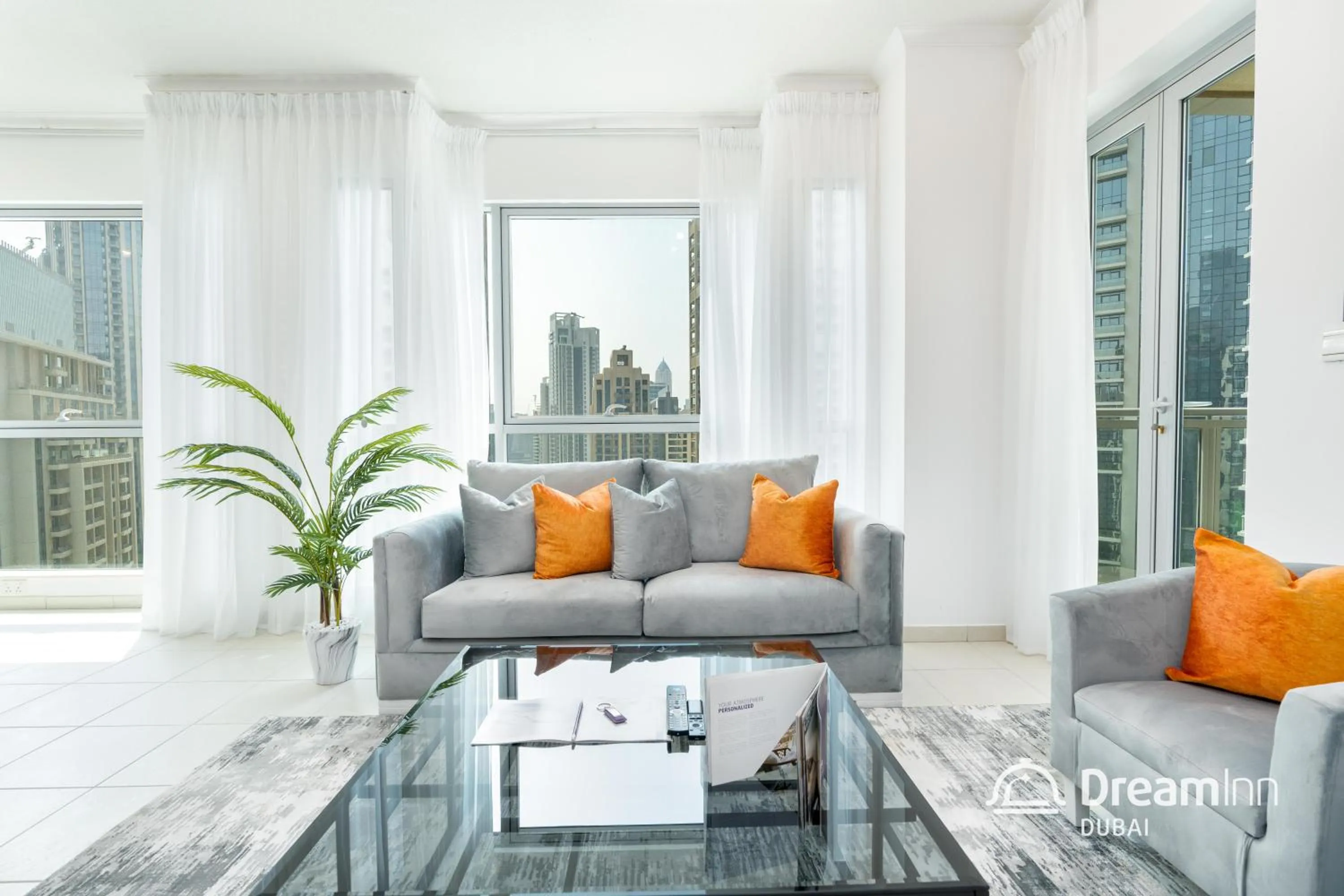 Living room in Dream Inn Apartments - Burj Residences Burj Khalifa View