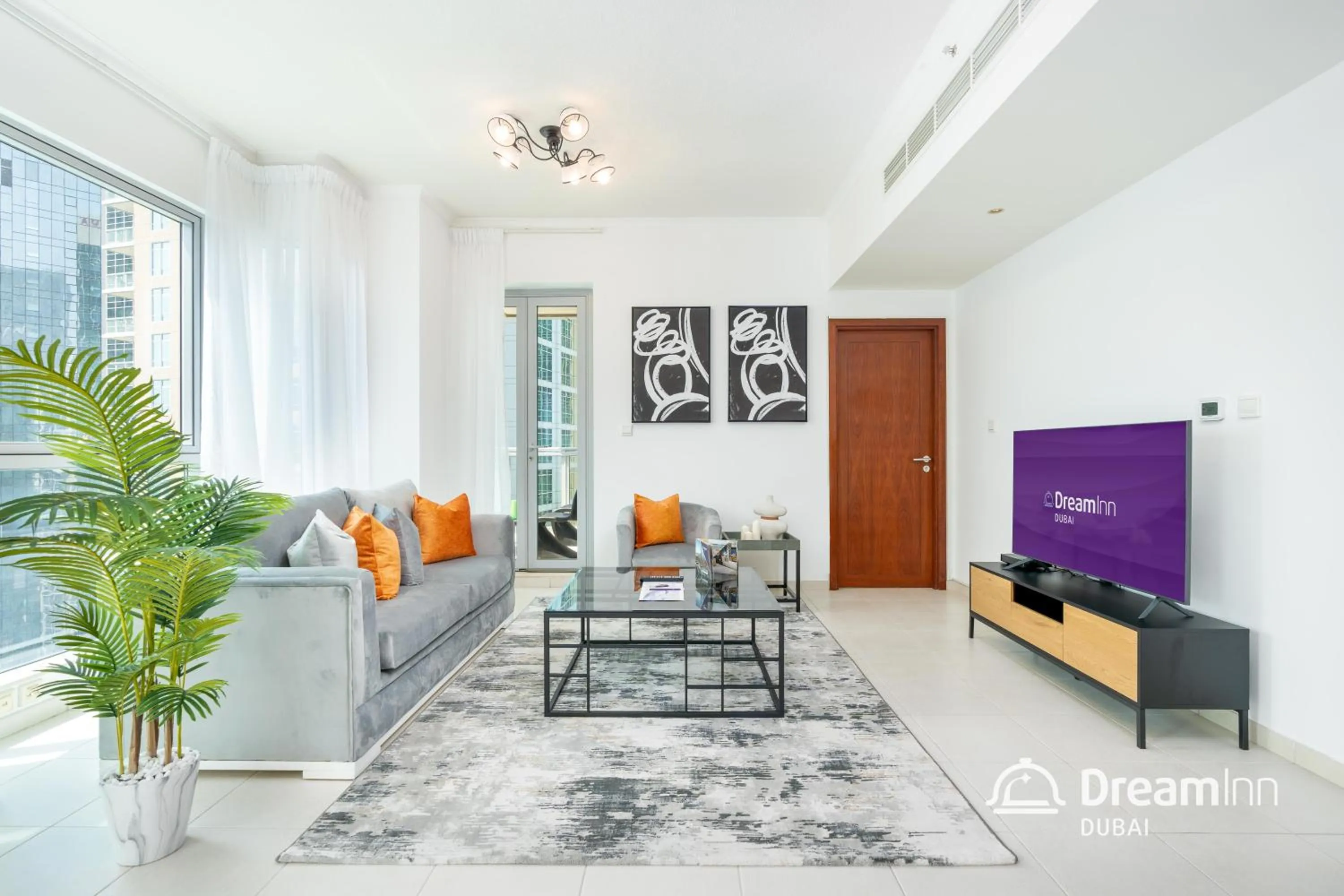 Living room in Dream Inn Apartments - Burj Residences Burj Khalifa View