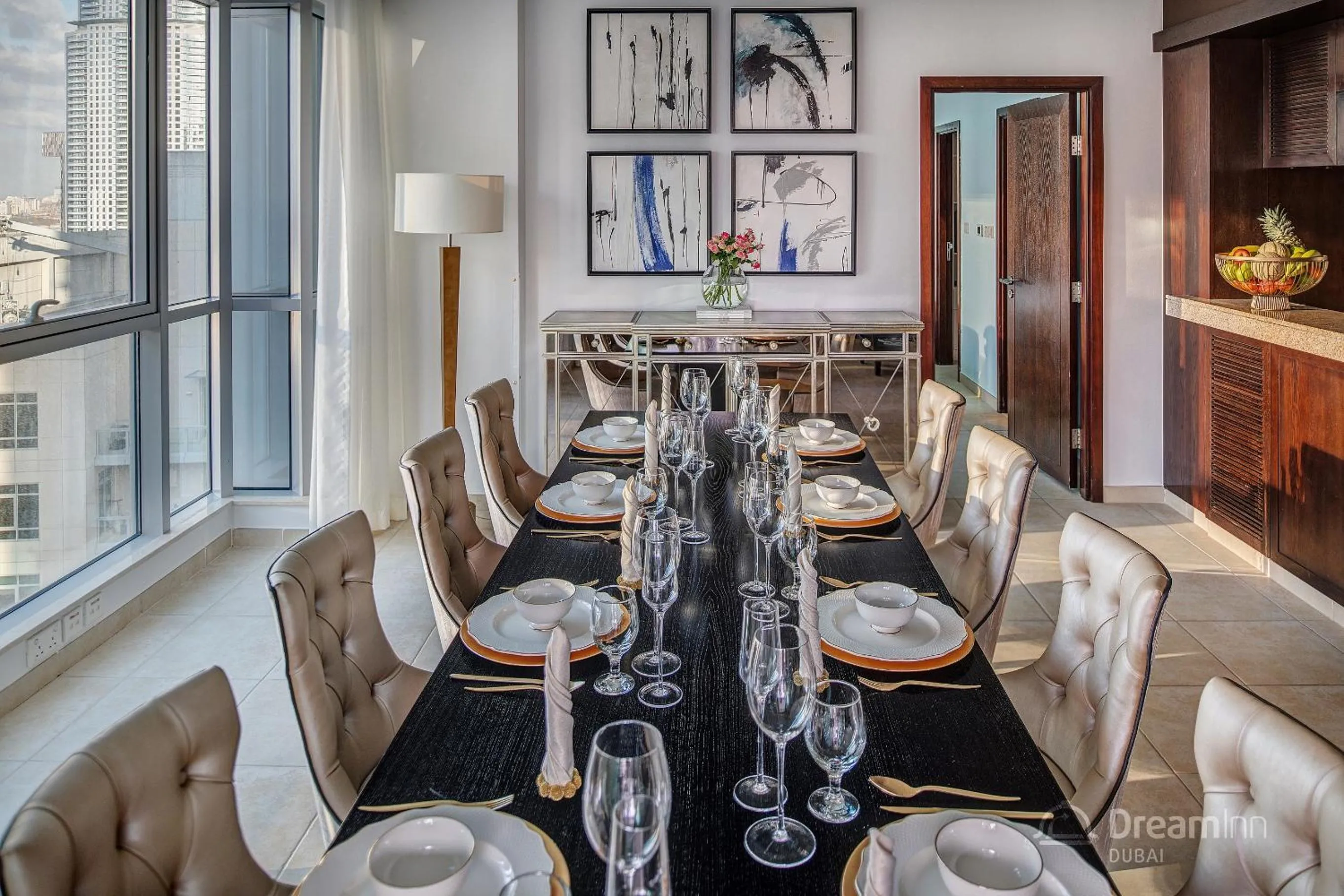 Dining area in Dream Inn Apartments - Burj Residences Burj Khalifa View