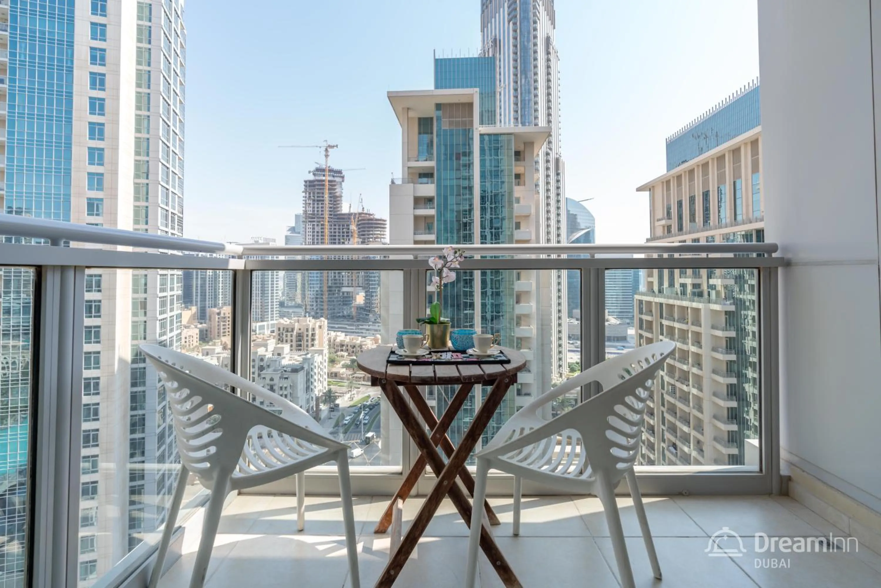 Balcony/Terrace in Dream Inn Apartments - Burj Residences Burj Khalifa View