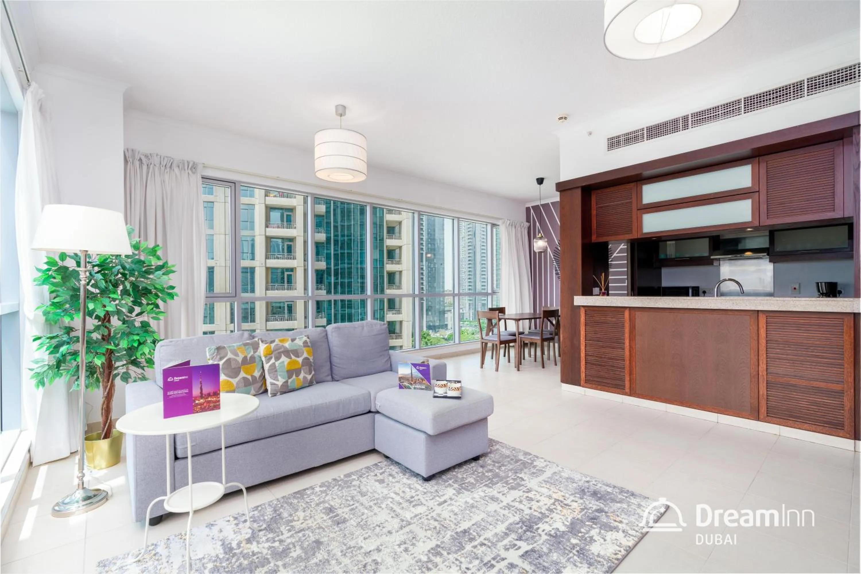 Living room in Dream Inn Apartments - Burj Residences Burj Khalifa View