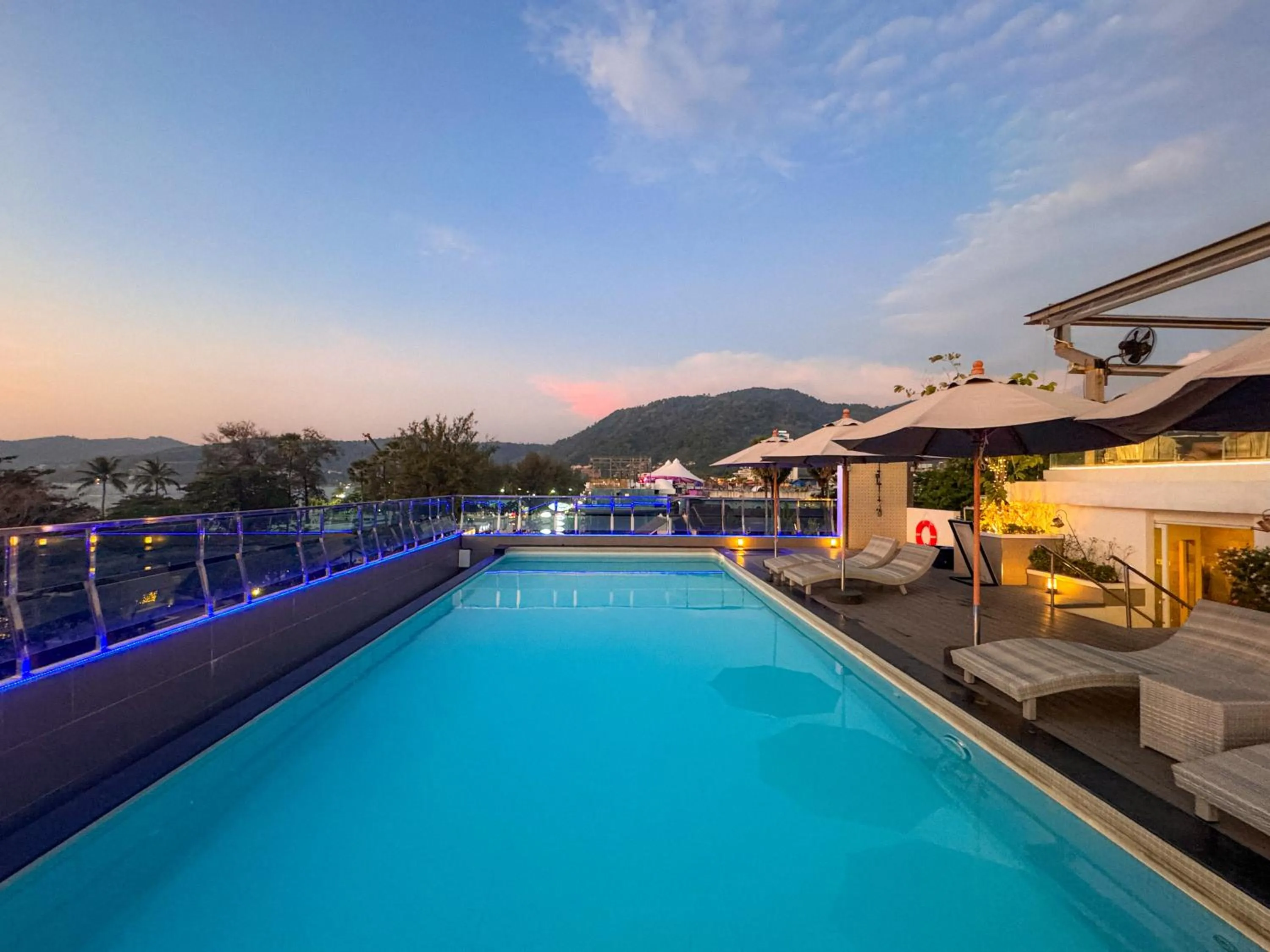 Pool view in Clarian Hotel Beach Patong