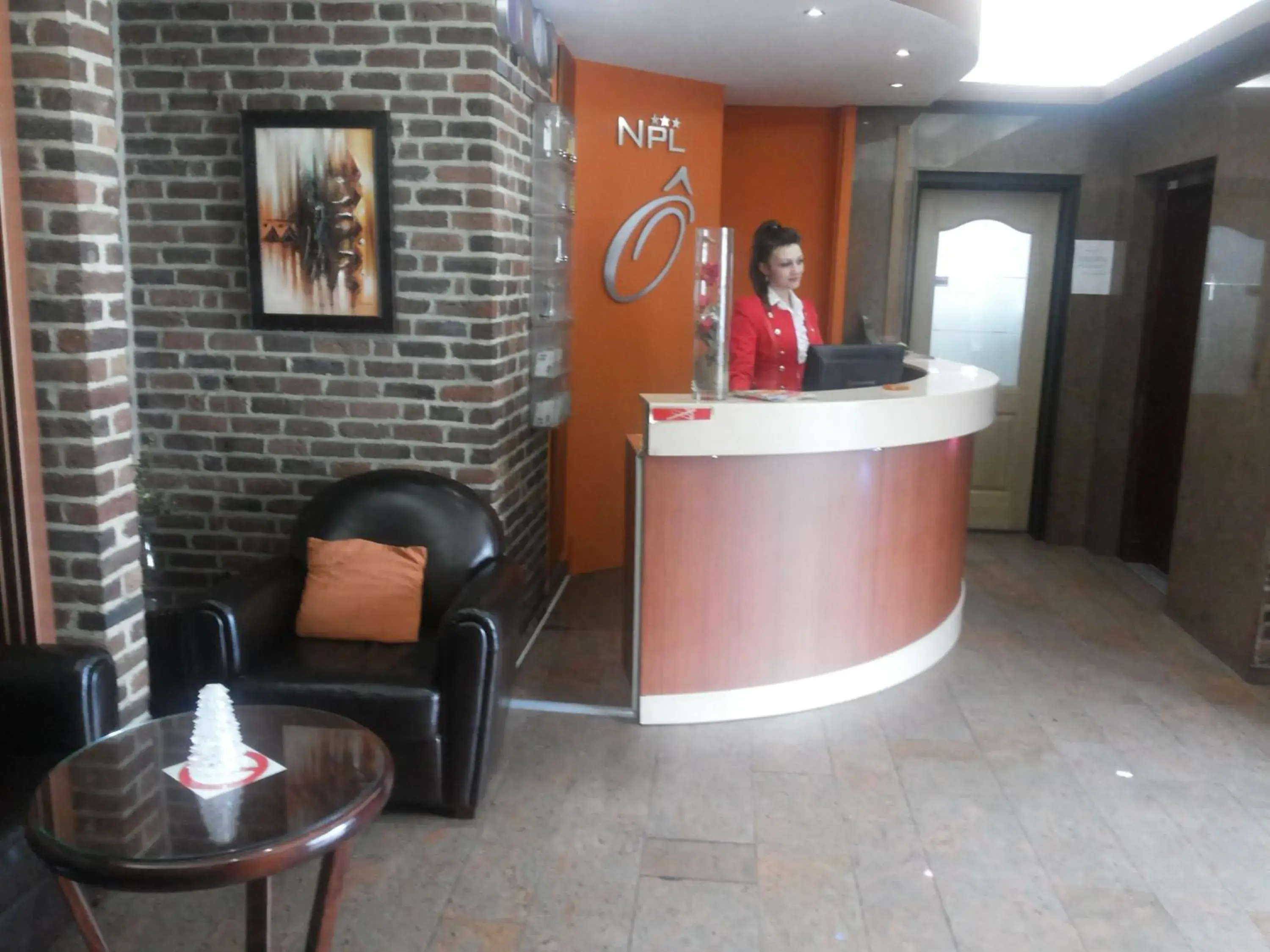 Lobby or reception in Hotel Prince de Liege Lobby or reception in Hotel Prince de Liege