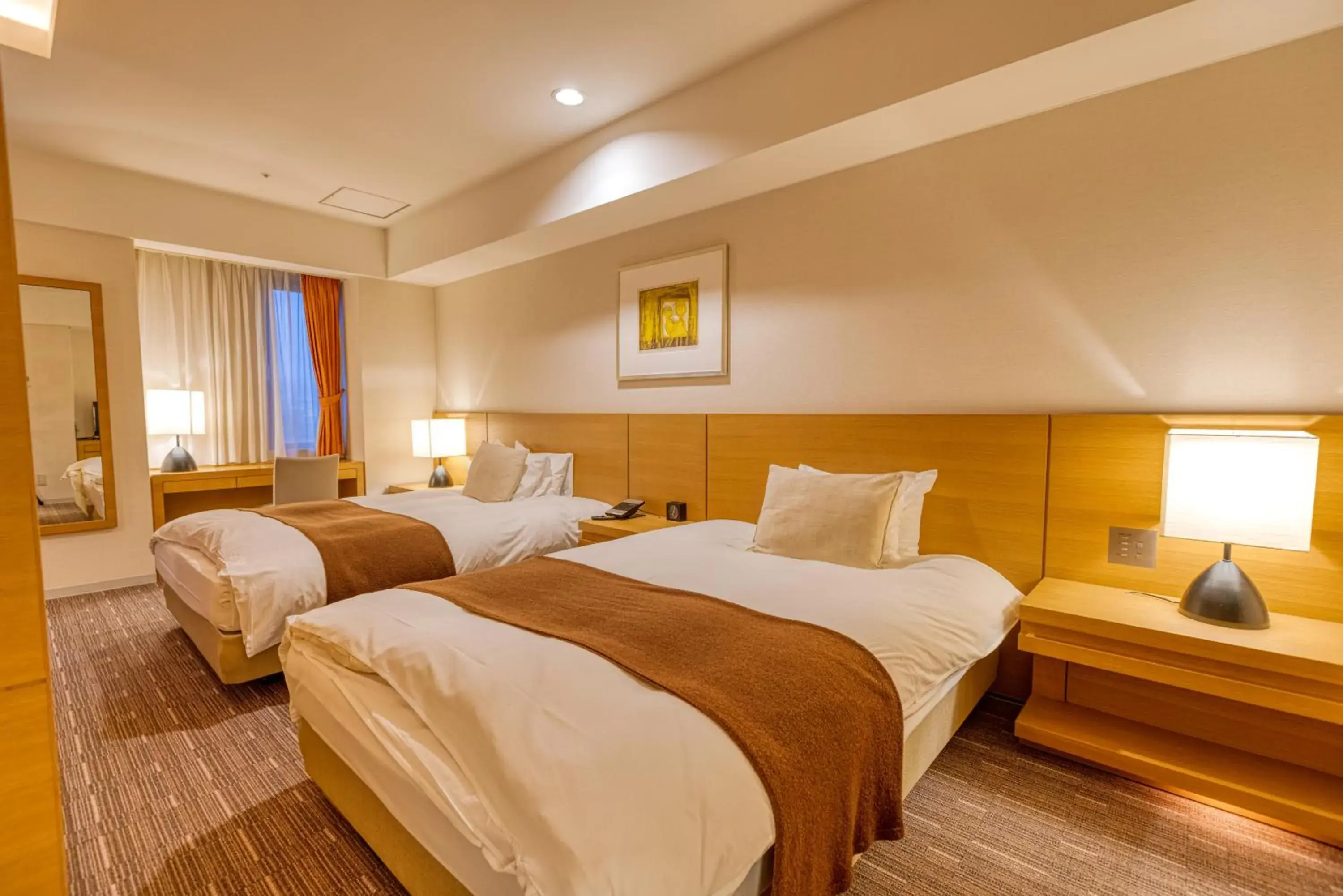 Bed in Hotel Grand Fuji Bed in Hotel Grand Fuji