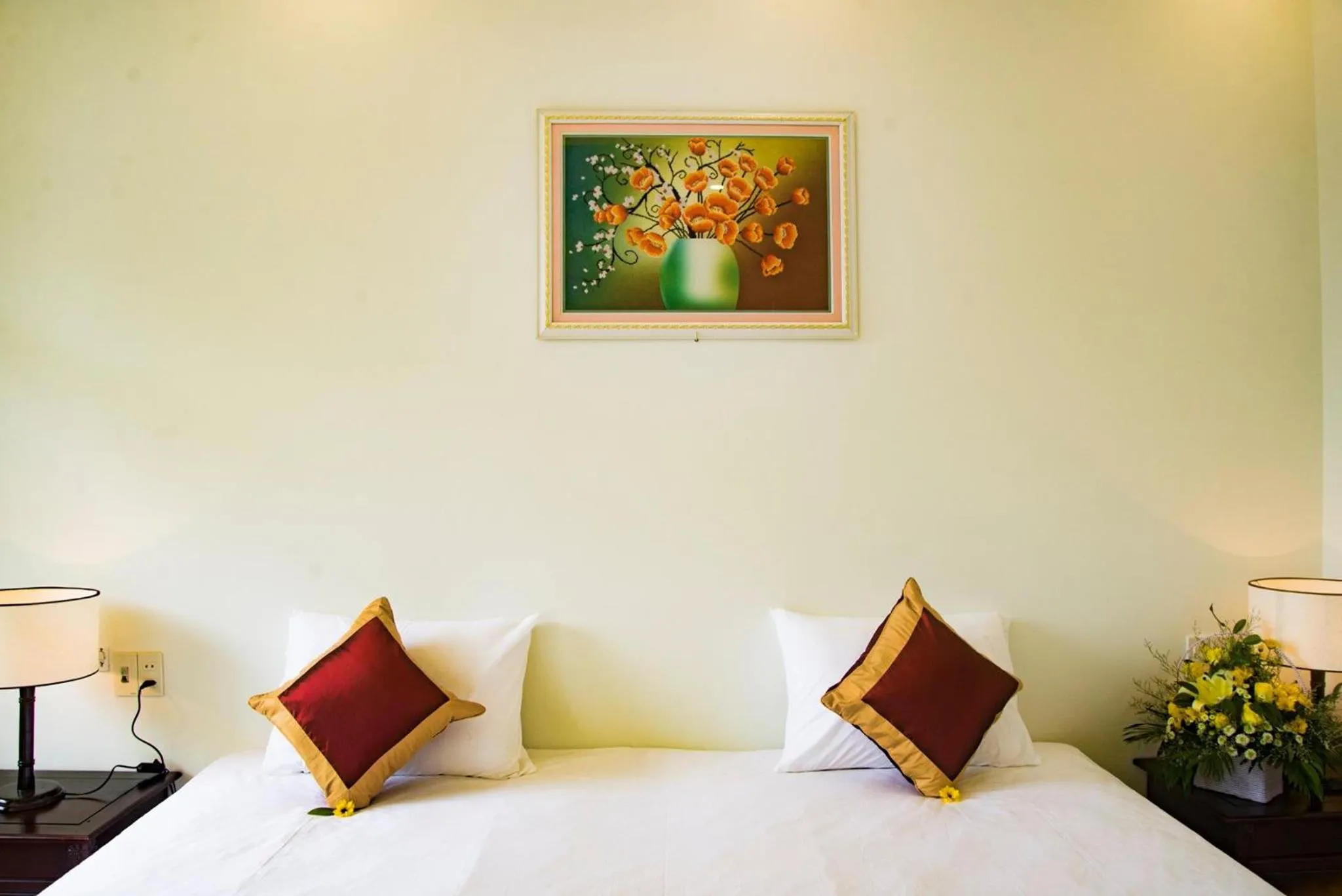 Bed in Mi Kha Homestay