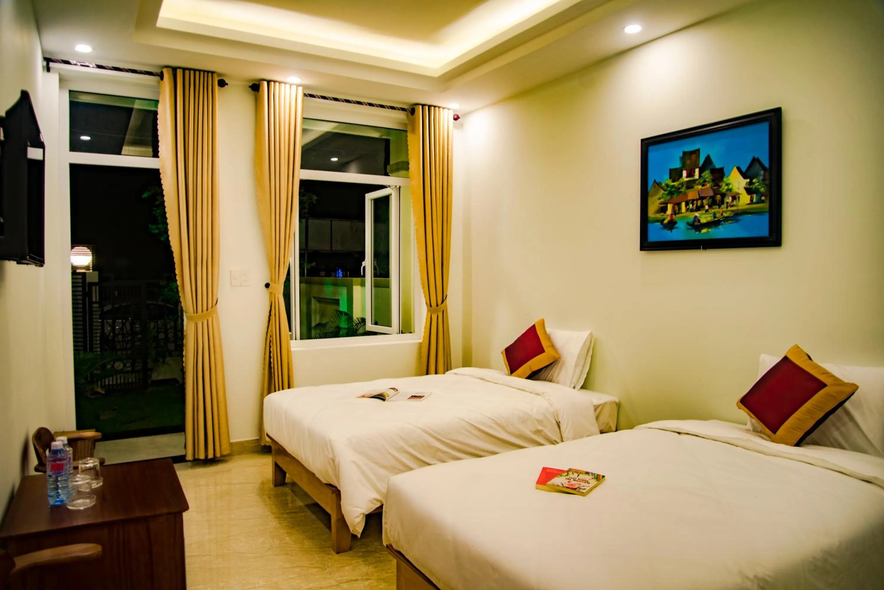 Bed in Mi Kha Homestay