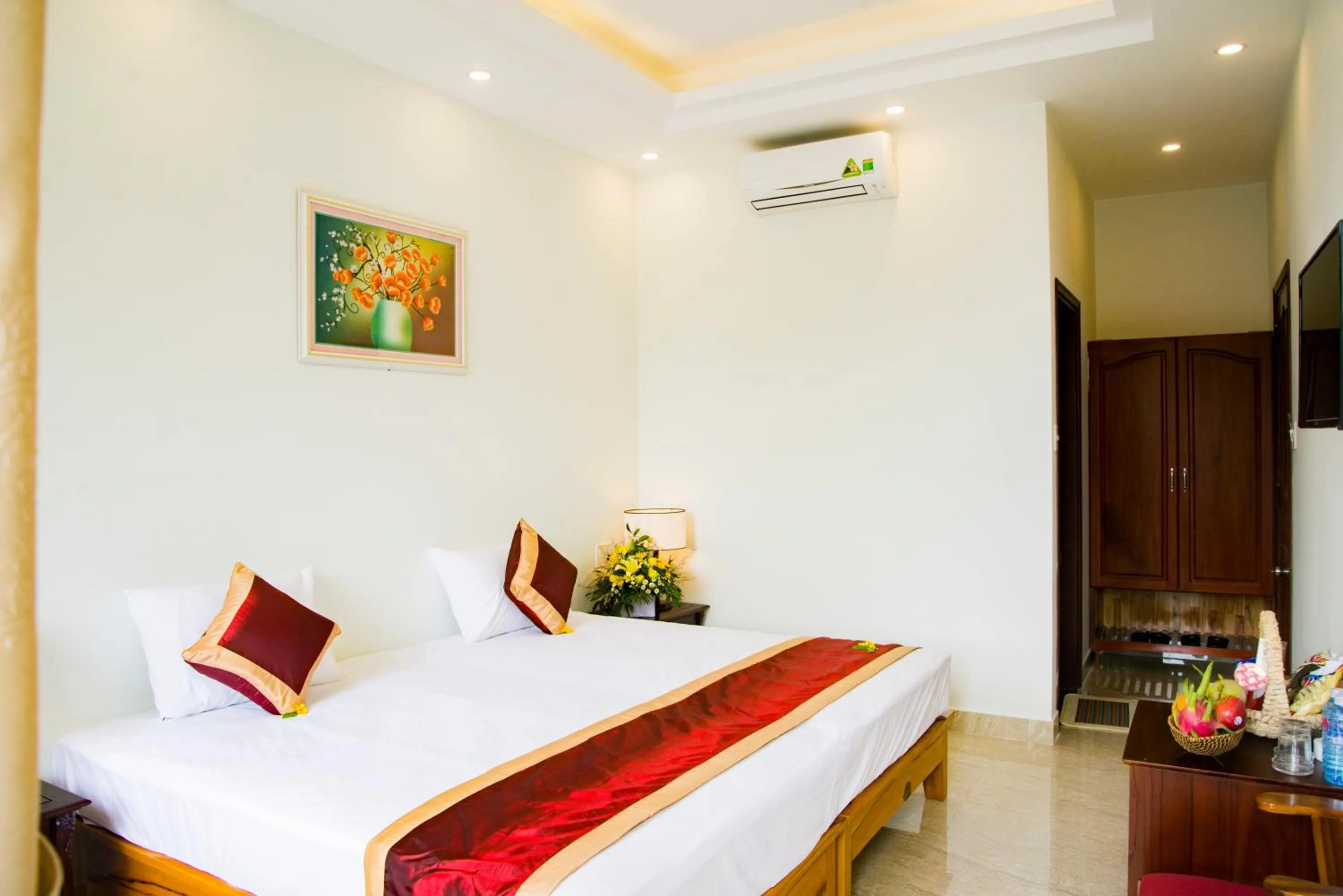 Bed in Mi Kha Homestay